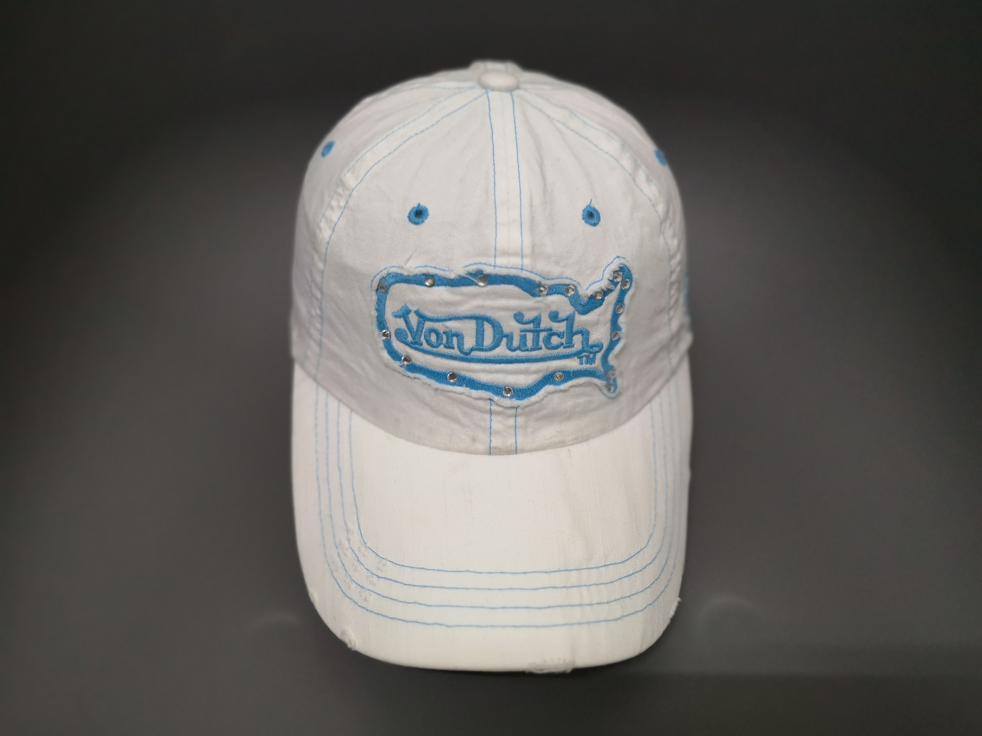 Vintage × Von Dutch VINTAGE DISTRESSED LIMITED EDITION VON DUTCH STRAPBACK Size ONE SIZE - 2 Thumbnail