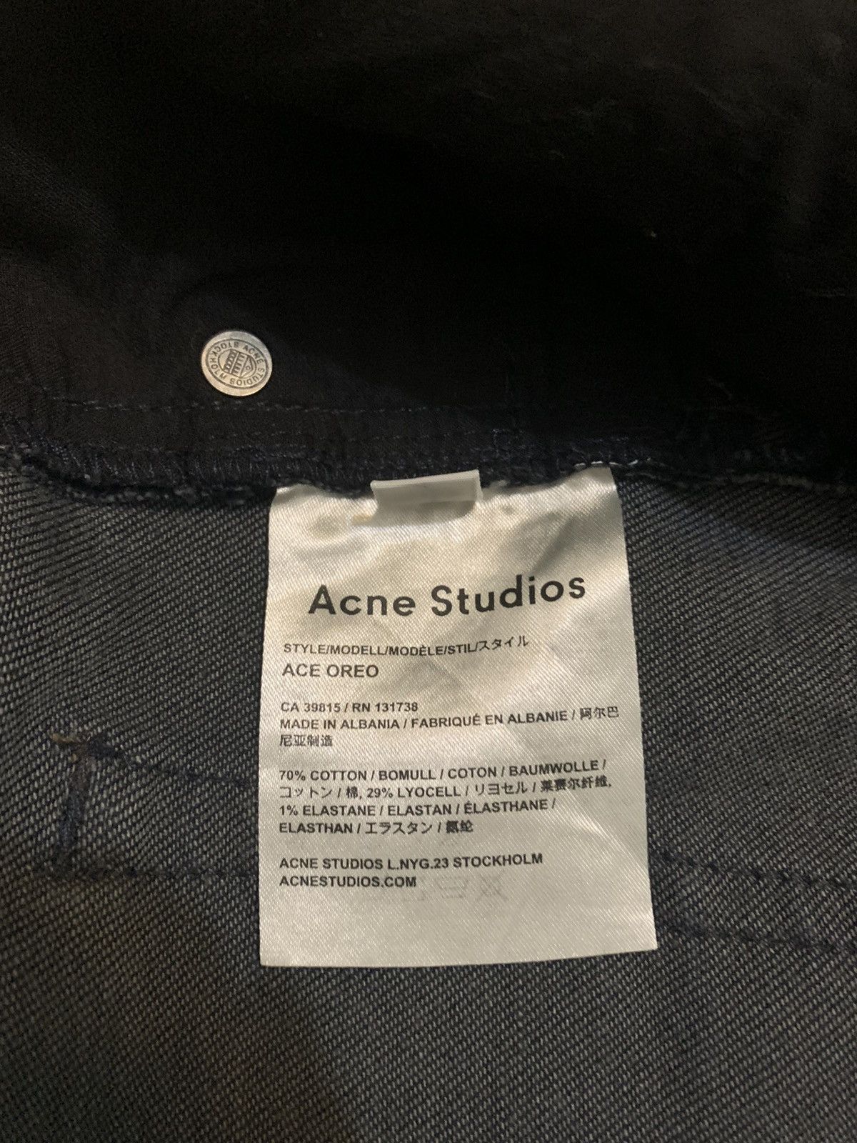 Acne Studios Acne Studios Ace Oreo Jeans Size US 34 / EU 50 - 5 Thumbnail