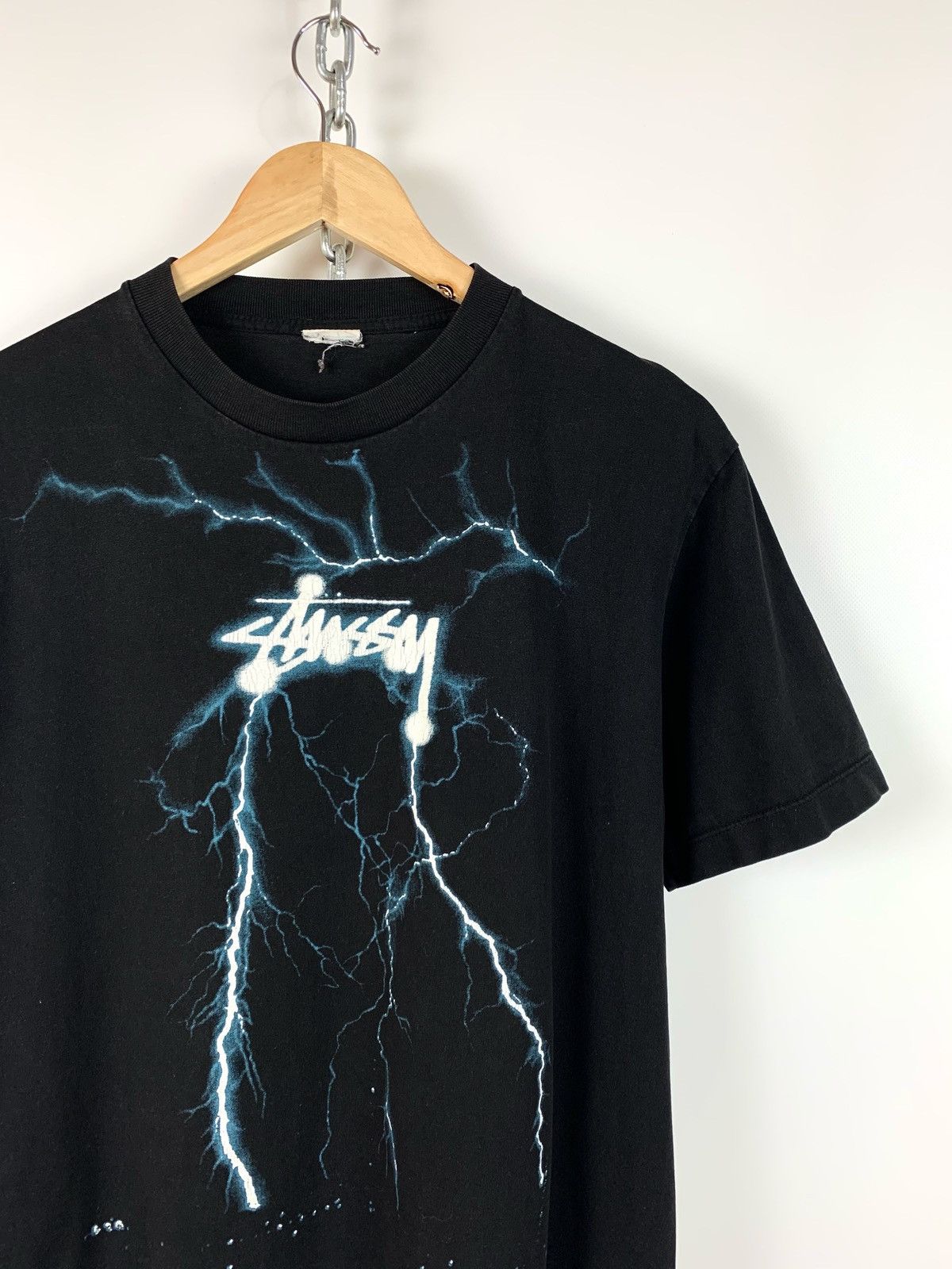 Streetwear × Stussy × Vintage Vintage Stussy Lightning Print