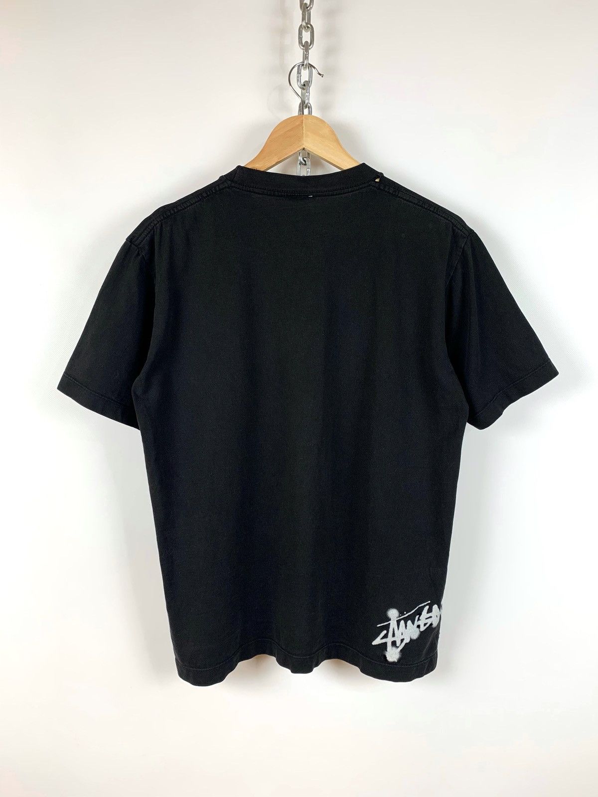 Streetwear Stussy Vintage Vintage Stussy Lightning Print T Shirt Grailed
