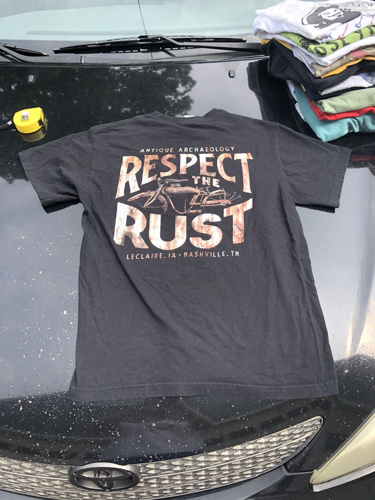 vintage antique archaeology respect the rust motorcycle