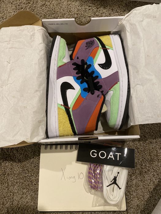 Nike Air Jordan 1 Mid SE Multicolor Grailed