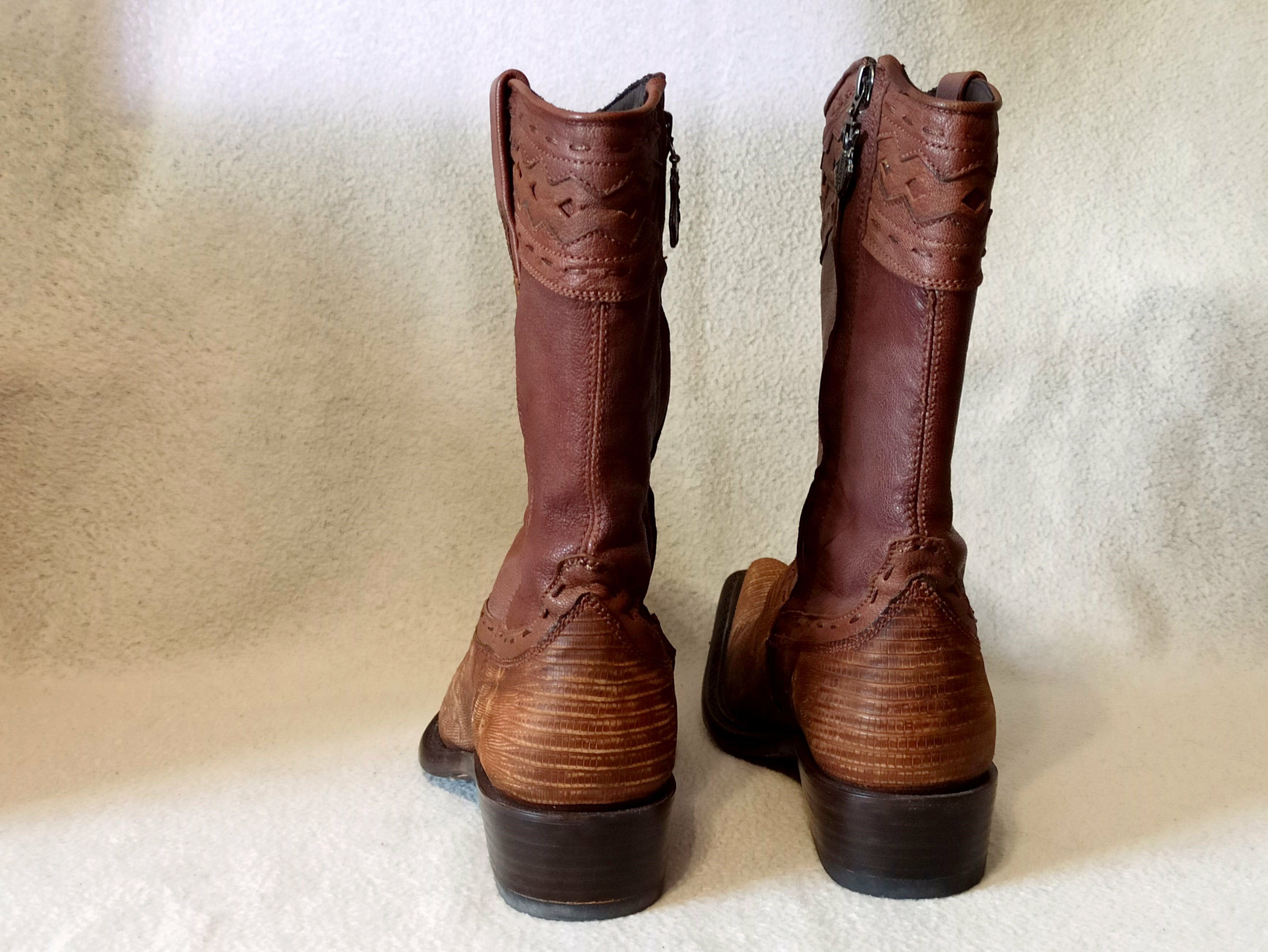 Cowboy Equipment Cuadro Lizard leather boots Size US 9.5 / EU 42-43 - 8 Thumbnail