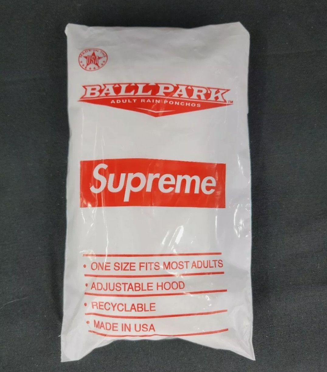 Supreme Rain Poncho Ballpark Box Logo SS20 Free Gift Unopened & New Size ONE SIZE - 1 Thumbnail