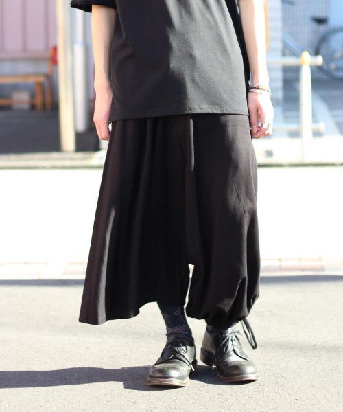 Yohji Yamamoto Ground Y Yohji Asymmetry Balloon Hakama pants | Grailed