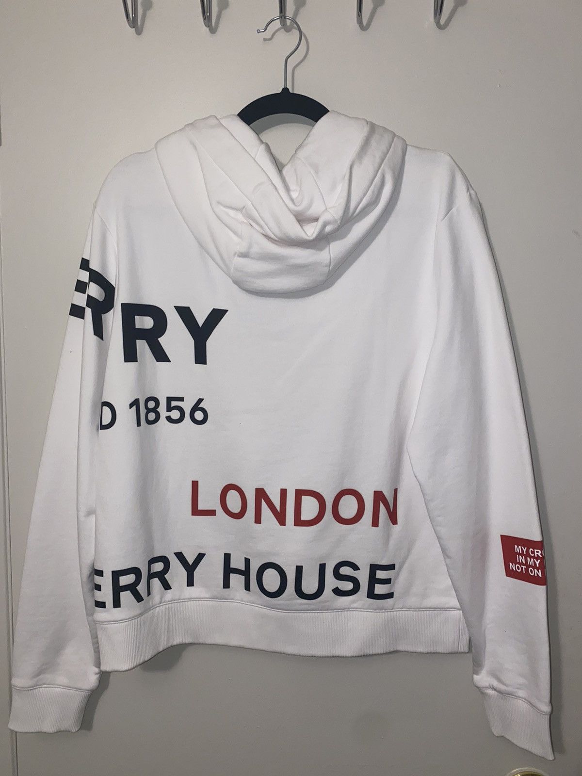 Horseferry print cotton oversized hoodie sale
