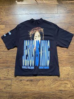 Kanye West Jesus Is King Vinyl I T-Shirt Blue Men's - FW19 - US