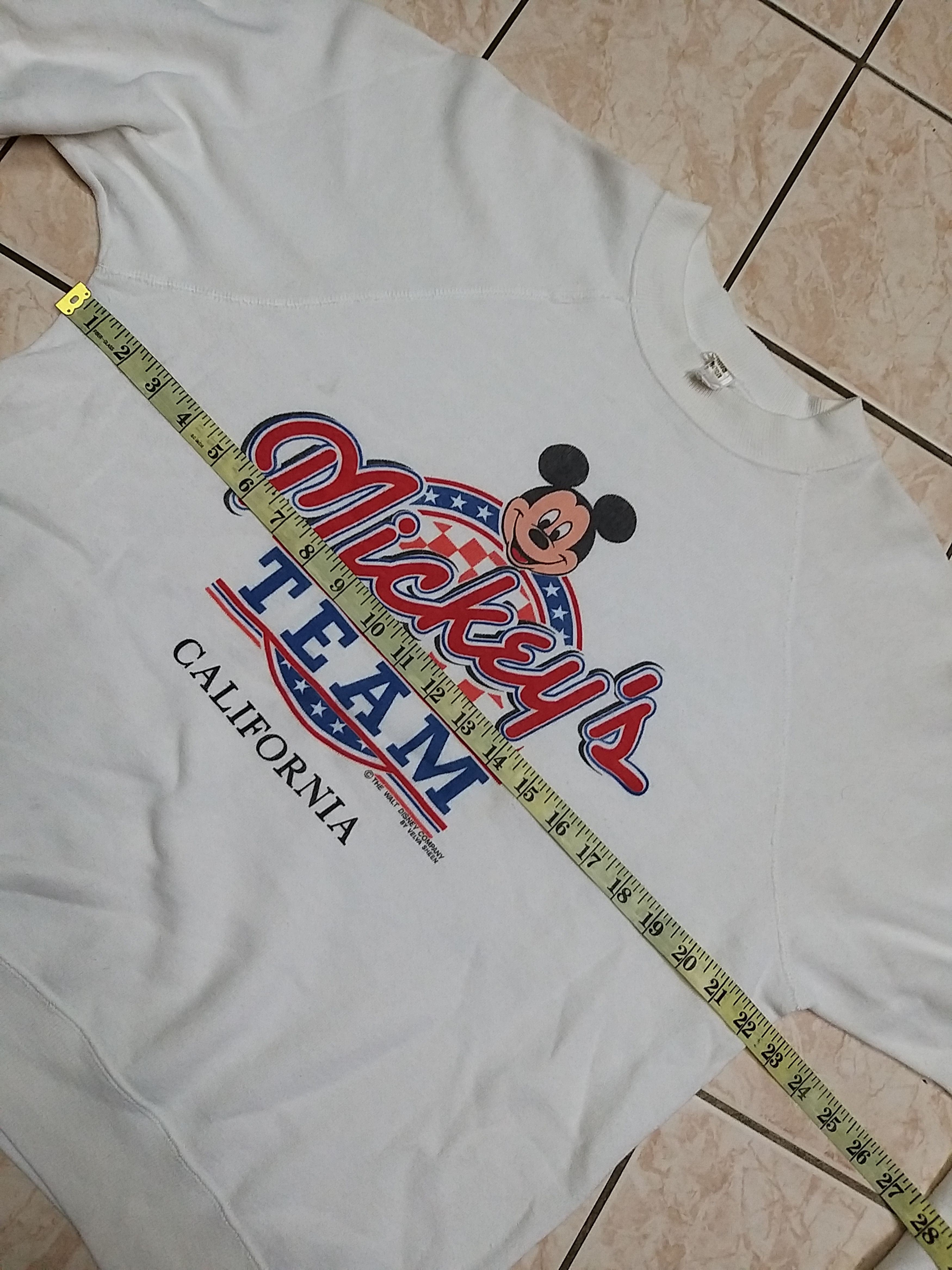 Mickey & Co. VINTAGE 80'S MICKEY MOUSE CALIFORNIA BY VELVASHEEN SWEATS Size US L / EU 52-54 / 3 - 6 Thumbnail
