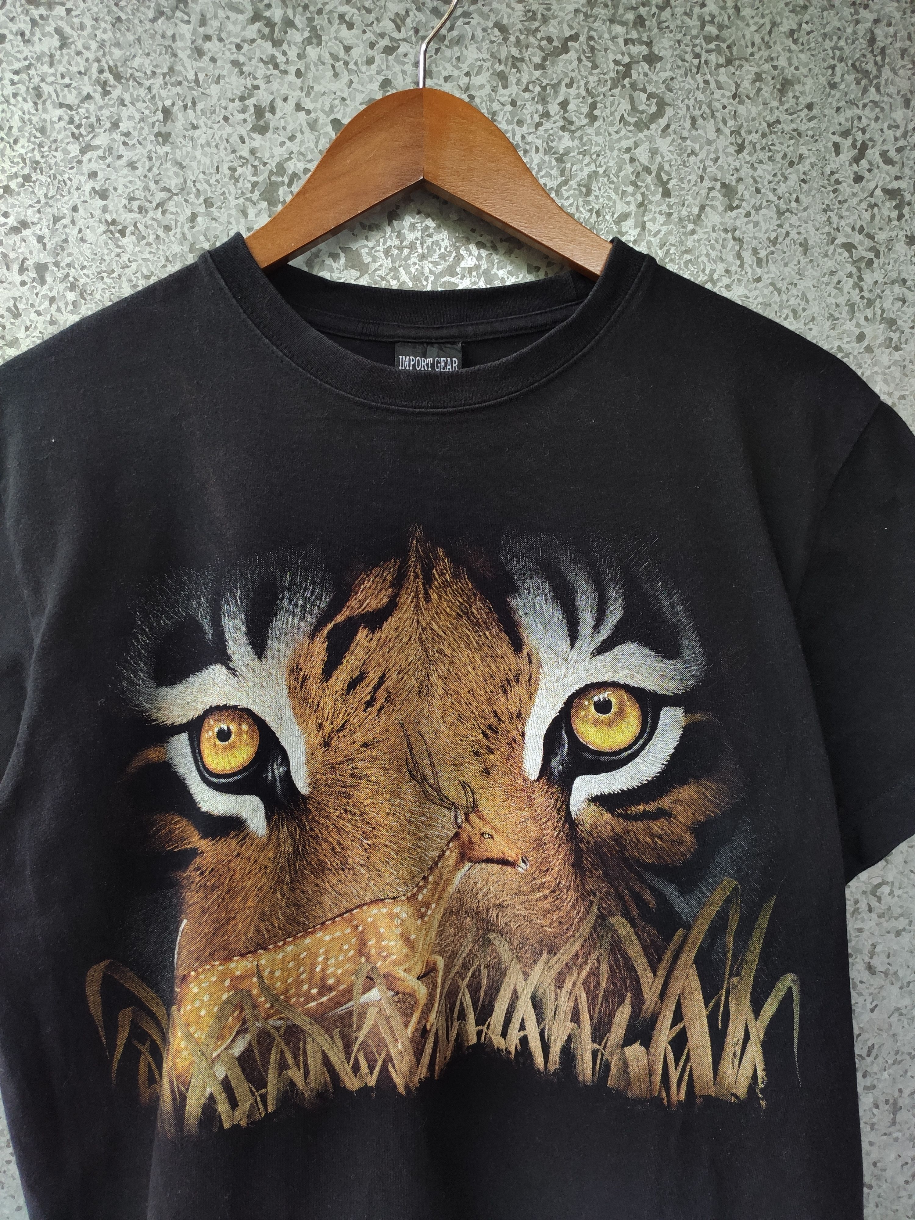 Habitat Vintage 90s Vintage Habitat tiger t shirt Size US M / EU 48-50 / 2 - 1 Thumbnail