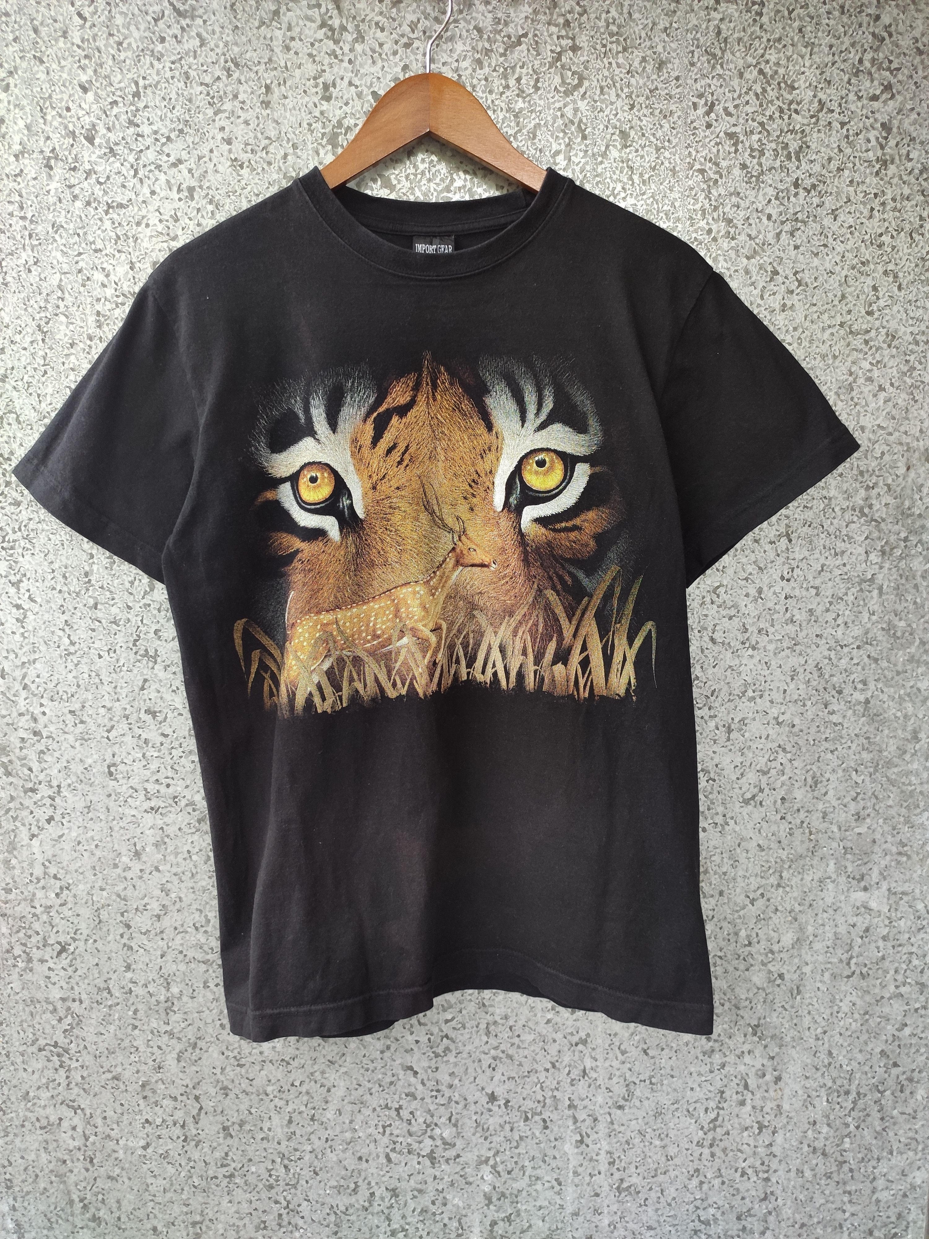 Habitat Vintage 90s Vintage Habitat tiger t shirt Size US M / EU 48-50 / 2 - 2 Thumbnail