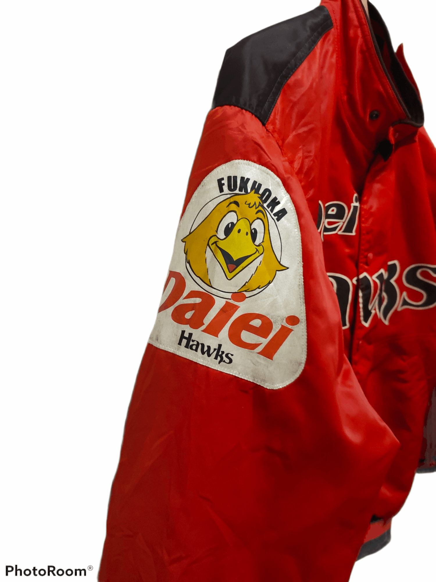 Asics Rawlings daiei hawks varsity jacket snap button vintage Size US XL / EU 56 / 4 - 6 Thumbnail
