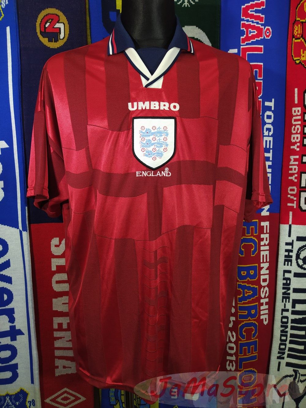 Umbro ENGLAND NATIONAL TEAM 1997/1998/1999 AWAY FOOTBALL SHIRT Grailed