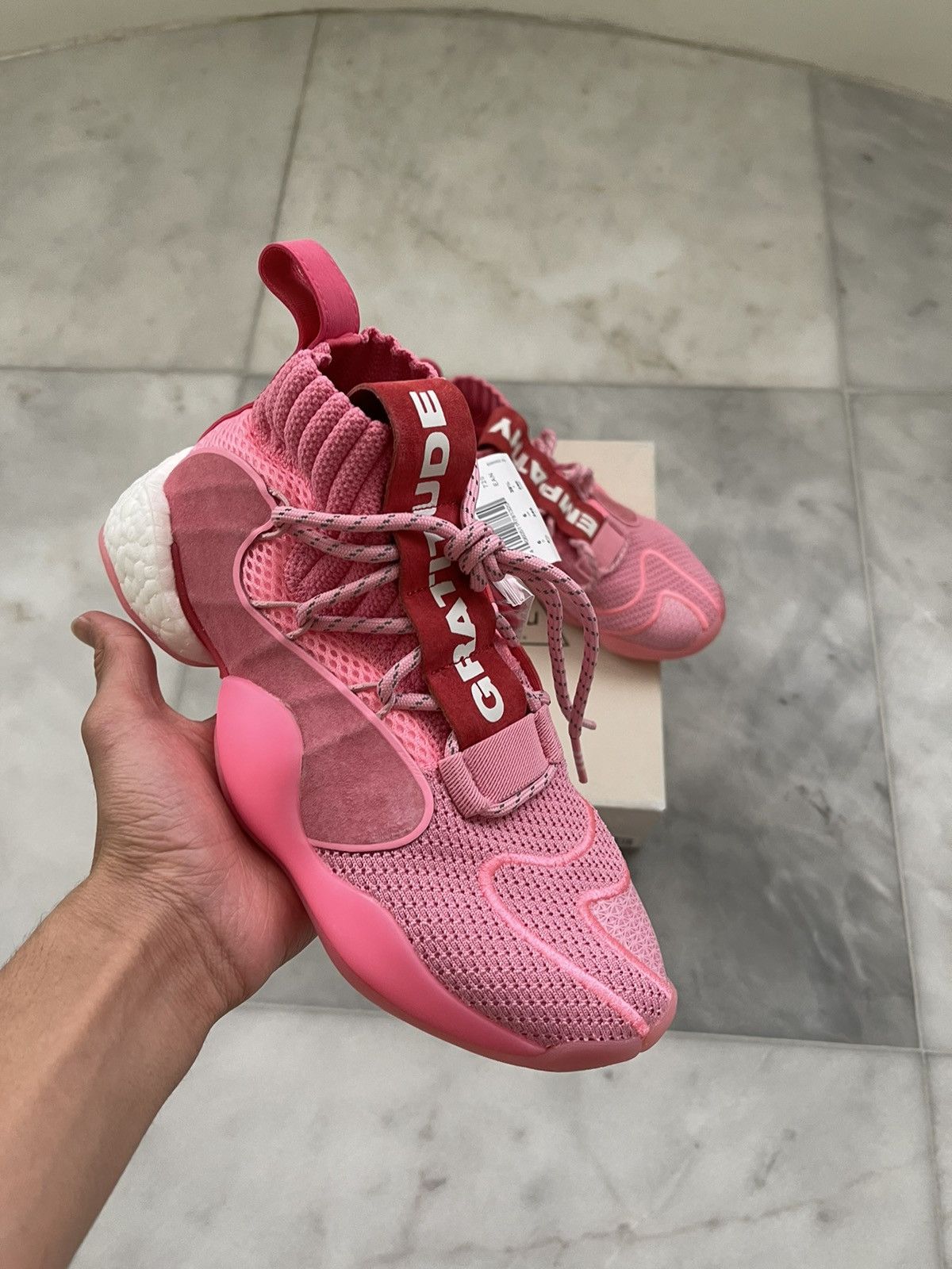Adidas Pharrell x Crazy BYW X Hyper Pink 2019 Size US 6.5 / EU 39-40 - 2 Preview