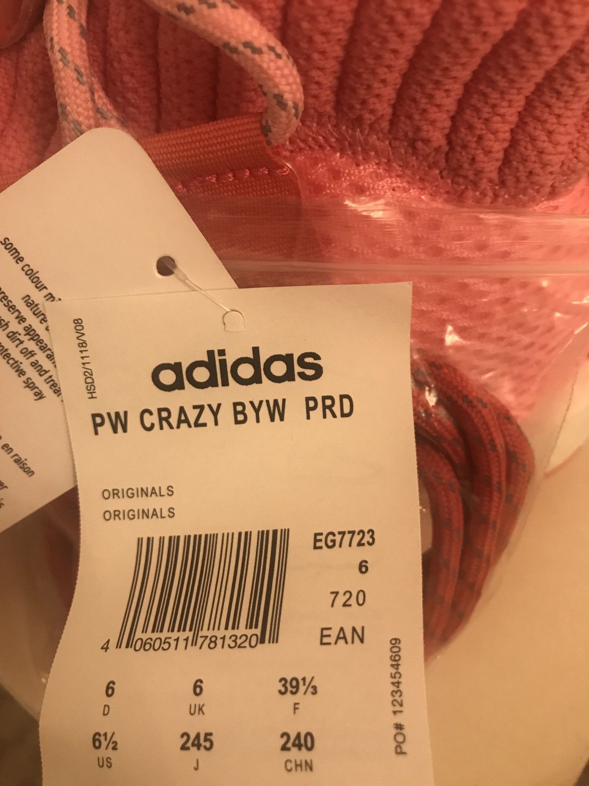 Adidas Pharrell x Crazy BYW X Hyper Pink 2019 Size US 6.5 / EU 39-40 - 12 Thumbnail