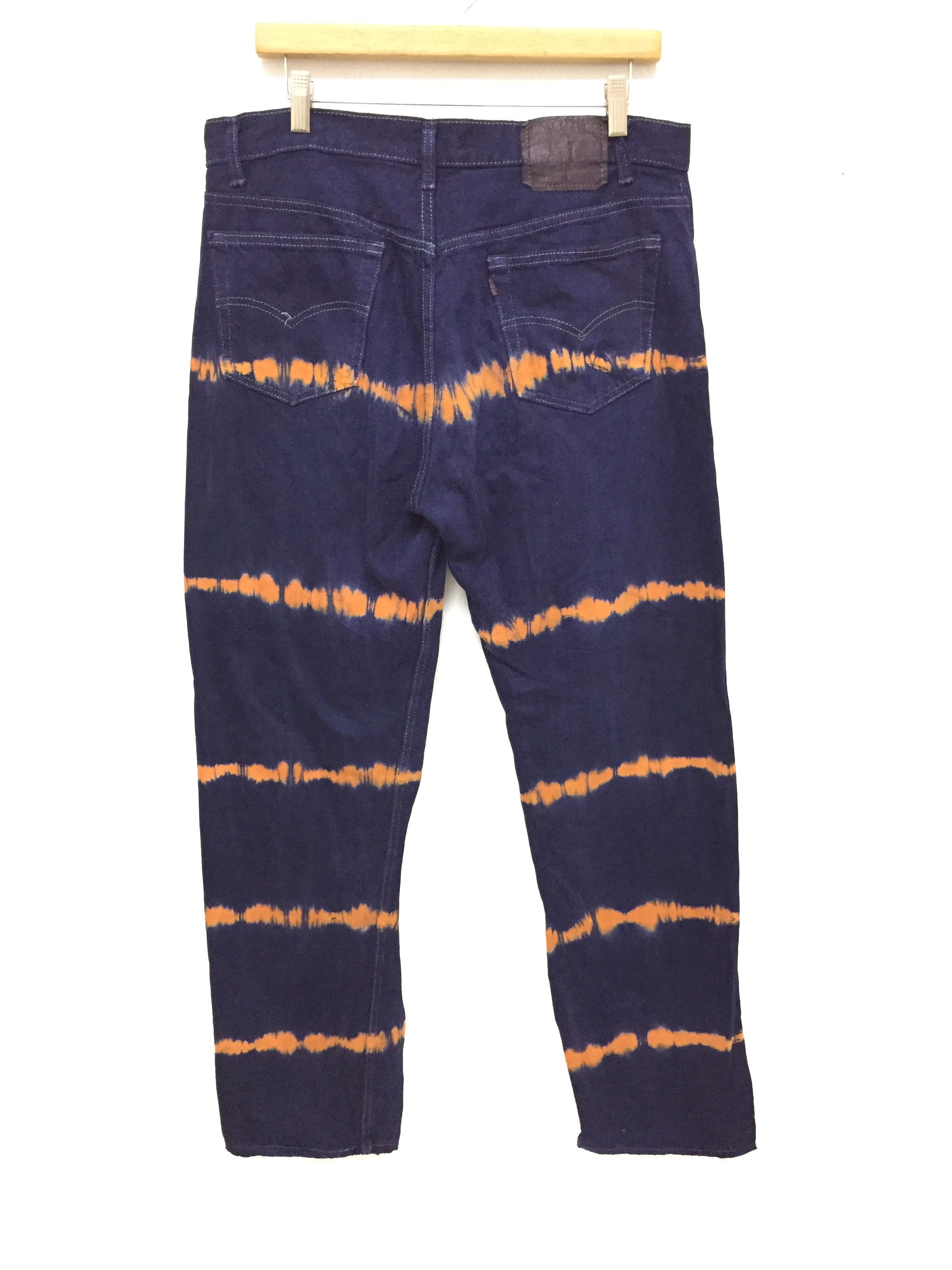 Levi's Vintage Clothing 90's 501 Jungle Snake Tie Dye denim Made in USA Size US 34 / EU 50 - 6 Thumbnail