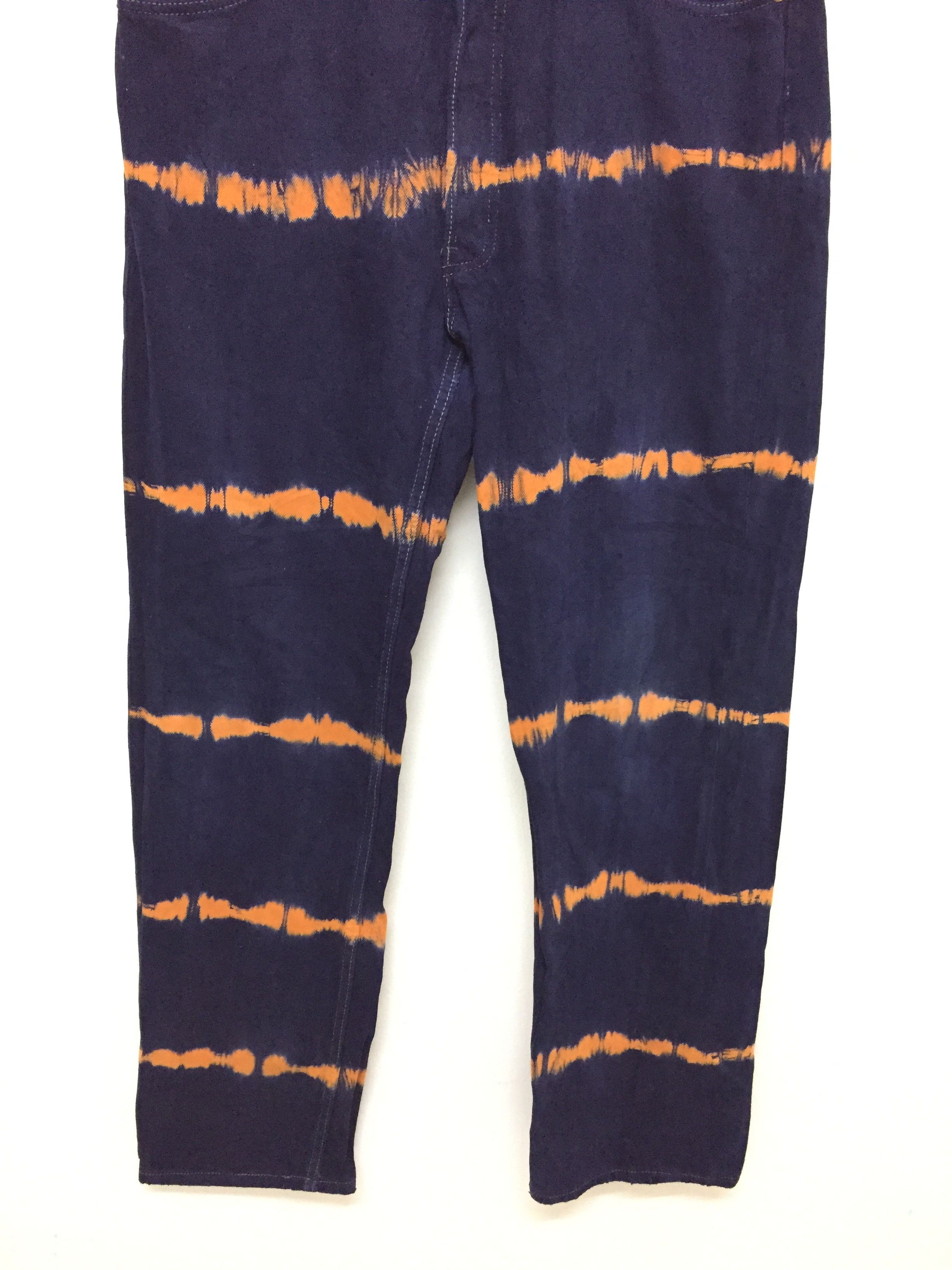 Levi's Vintage Clothing 90's 501 Jungle Snake Tie Dye denim Made in USA Size US 34 / EU 50 - 4 Thumbnail