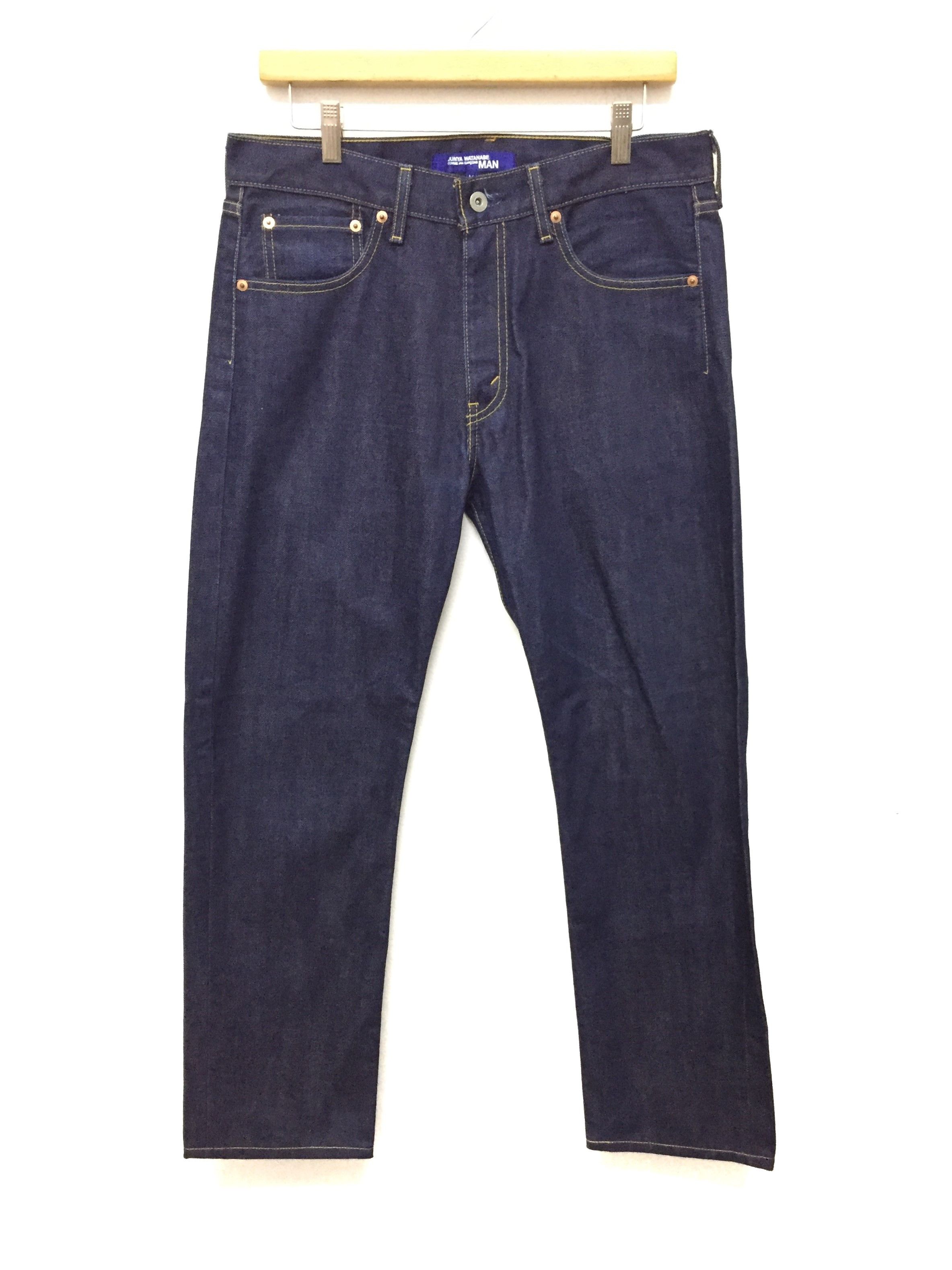 Comme des Garcons AD02 Junya Watanabe 56 Numeric printing Indigo denim Size US 33 - 4 Thumbnail
