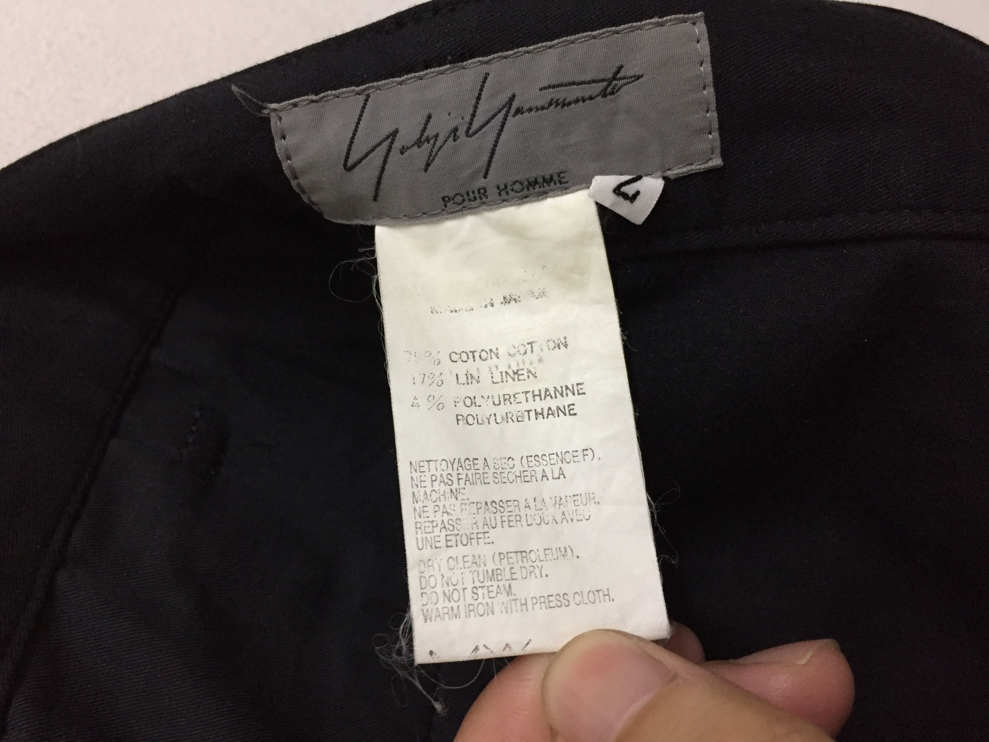 Y's for Men × Yohji Yamamoto AW00 Pour Homme drop crotch sarouel Apple smile painting Size US 31 - 7 Thumbnail