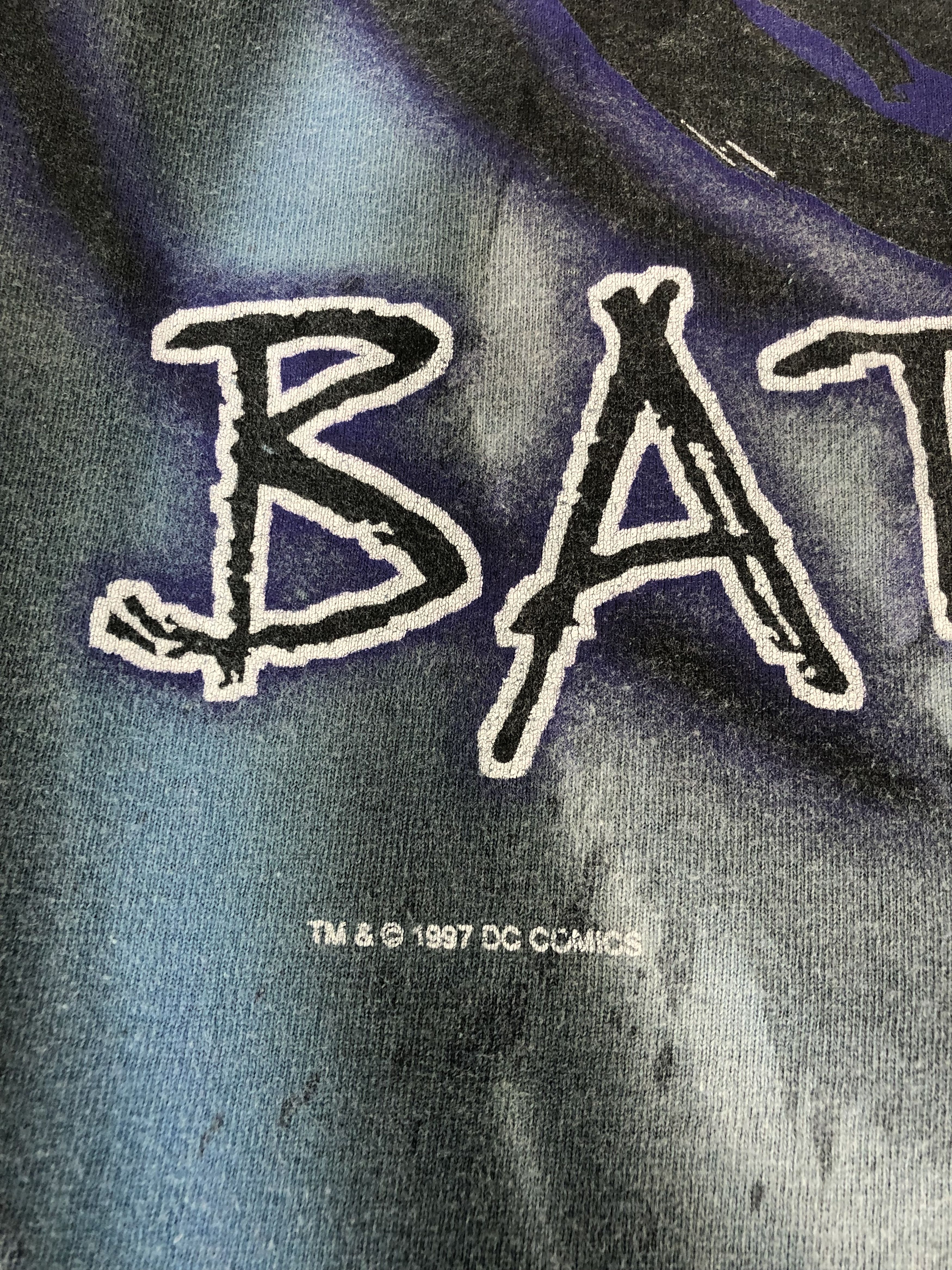 DC Comics Vintage 1997 Batman tie dye (Spider-man X-men Silver Surfer Size US M / EU 48-50 / 2 - 7 Thumbnail