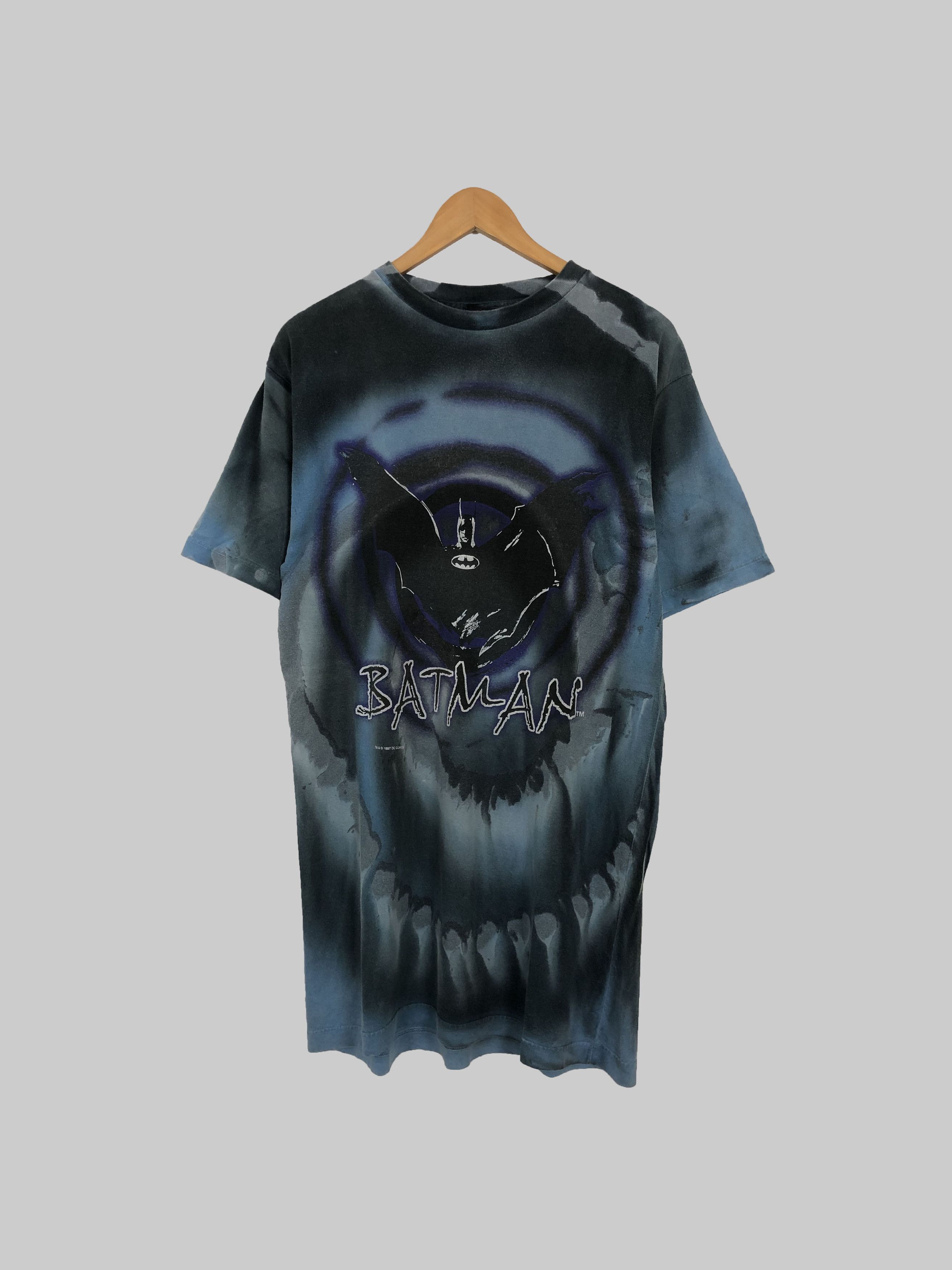 DC Comics Vintage 1997 Batman tie dye (Spider-man X-men Silver Surfer Size US M / EU 48-50 / 2 - 1 Thumbnail