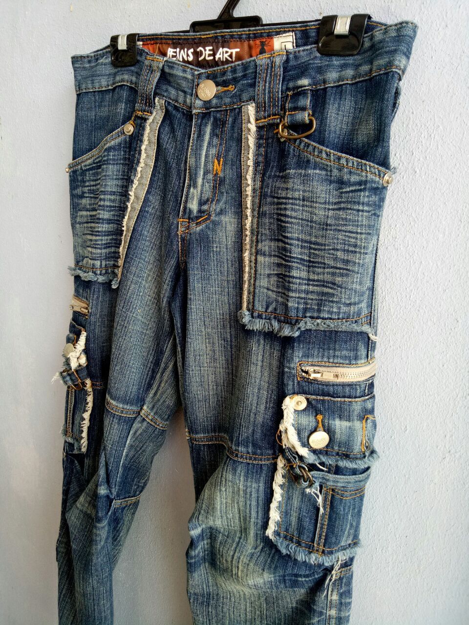 Japanese Brand JEANS DE ART denim jean bushpants Multipocket Size 32 Size US 32 / EU 48 - 2 Thumbnail