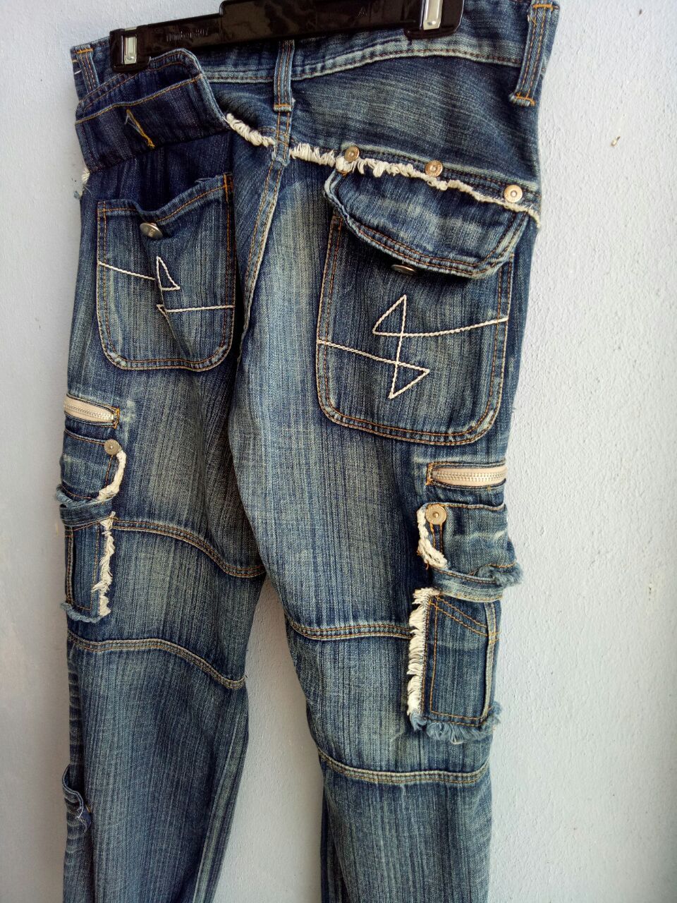 Japanese Brand JEANS DE ART denim jean bushpants Multipocket Size 32 Size US 32 / EU 48 - 4 Thumbnail