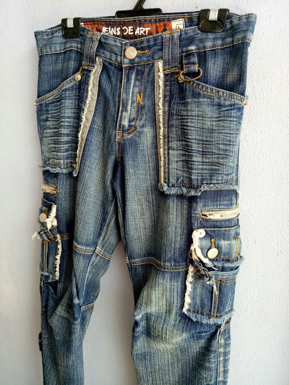 Japanese Brand JEANS DE ART denim jean bushpants Multipocket Size 32 Size US 32 / EU 48 - 7 Thumbnail