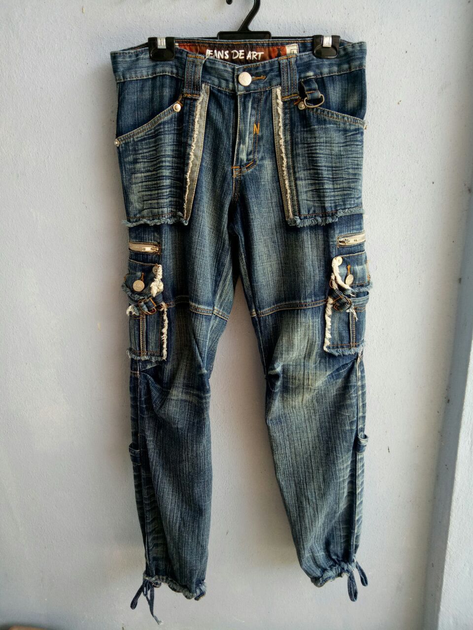JEANS DE ART denim jean bushpants Multipocket Size 32