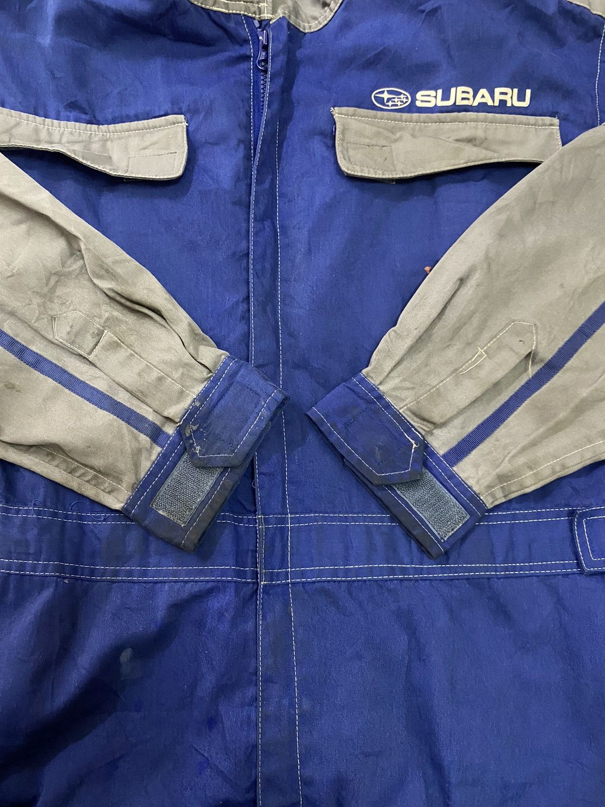 Japanese Brand × Sports Specialties SUBARU RALLY COVERALL WORKER SHIRT Size US 40 / EU 56 - 13 Thumbnail