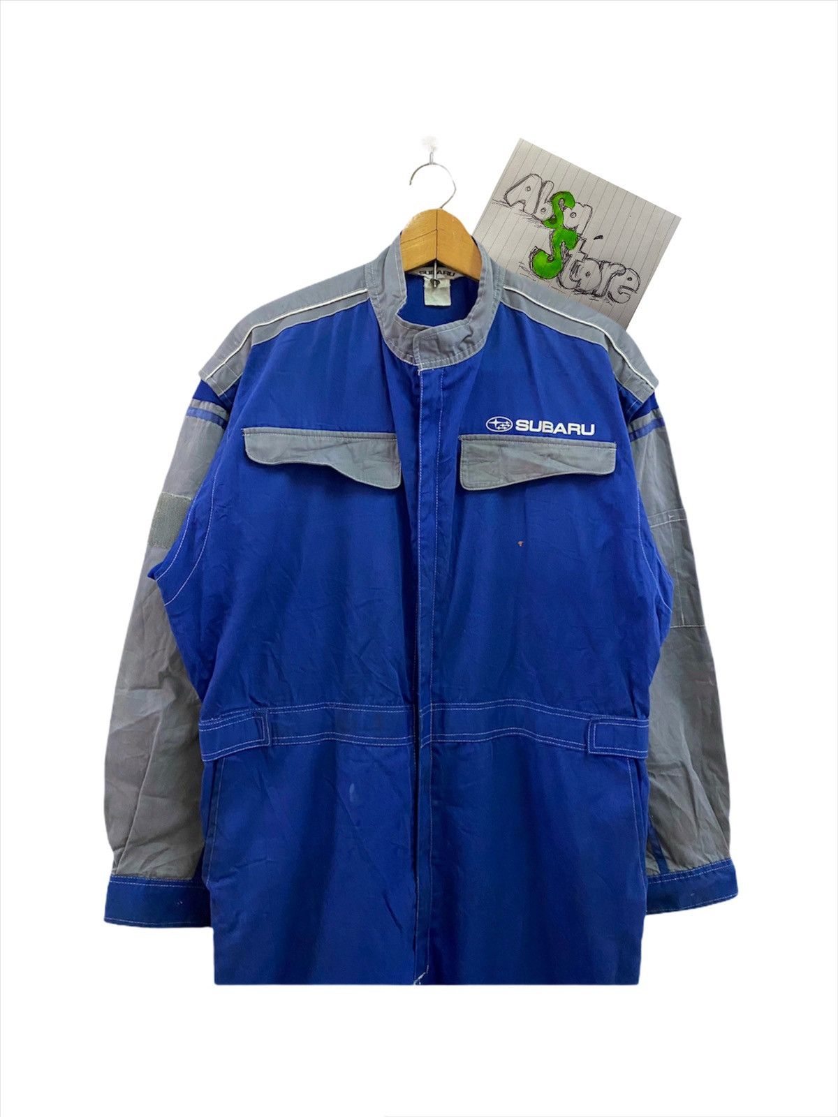 Japanese Brand × Sports Specialties SUBARU RALLY COVERALL WORKER SHIRT Size US 40 / EU 56 - 4 Thumbnail
