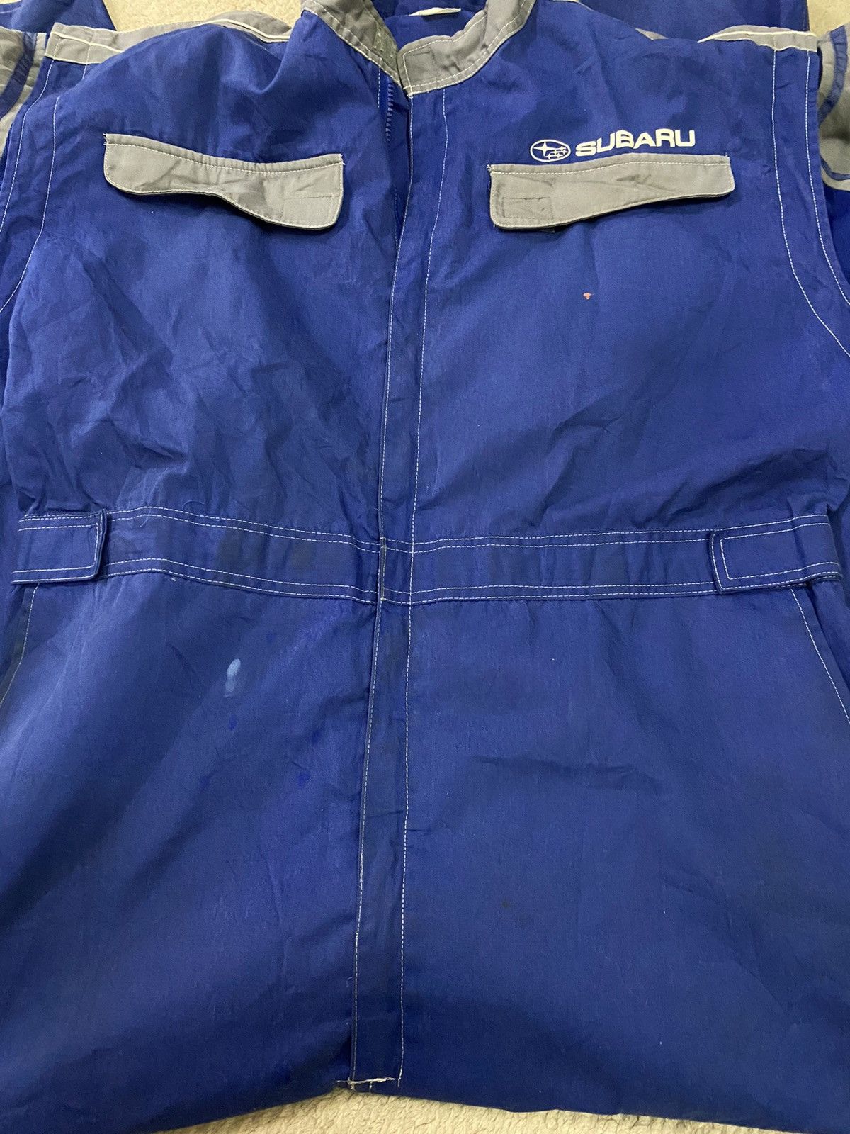 Japanese Brand × Sports Specialties SUBARU RALLY COVERALL WORKER SHIRT Size US 40 / EU 56 - 12 Thumbnail