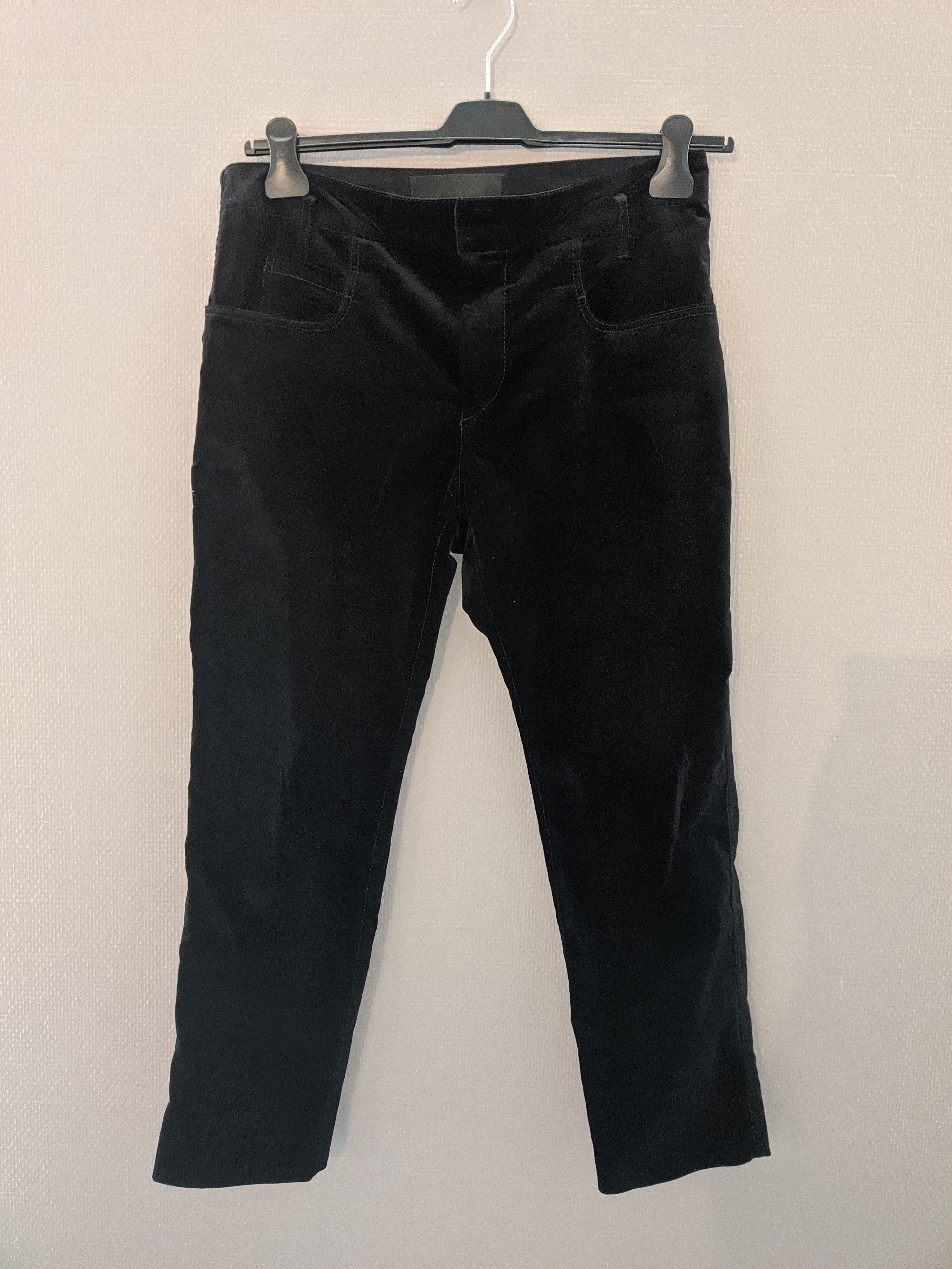 Haider Ackermann Haider Ackermann Black Velvet Goya Trousers Size US 32 / EU 48 - 2 Thumbnail