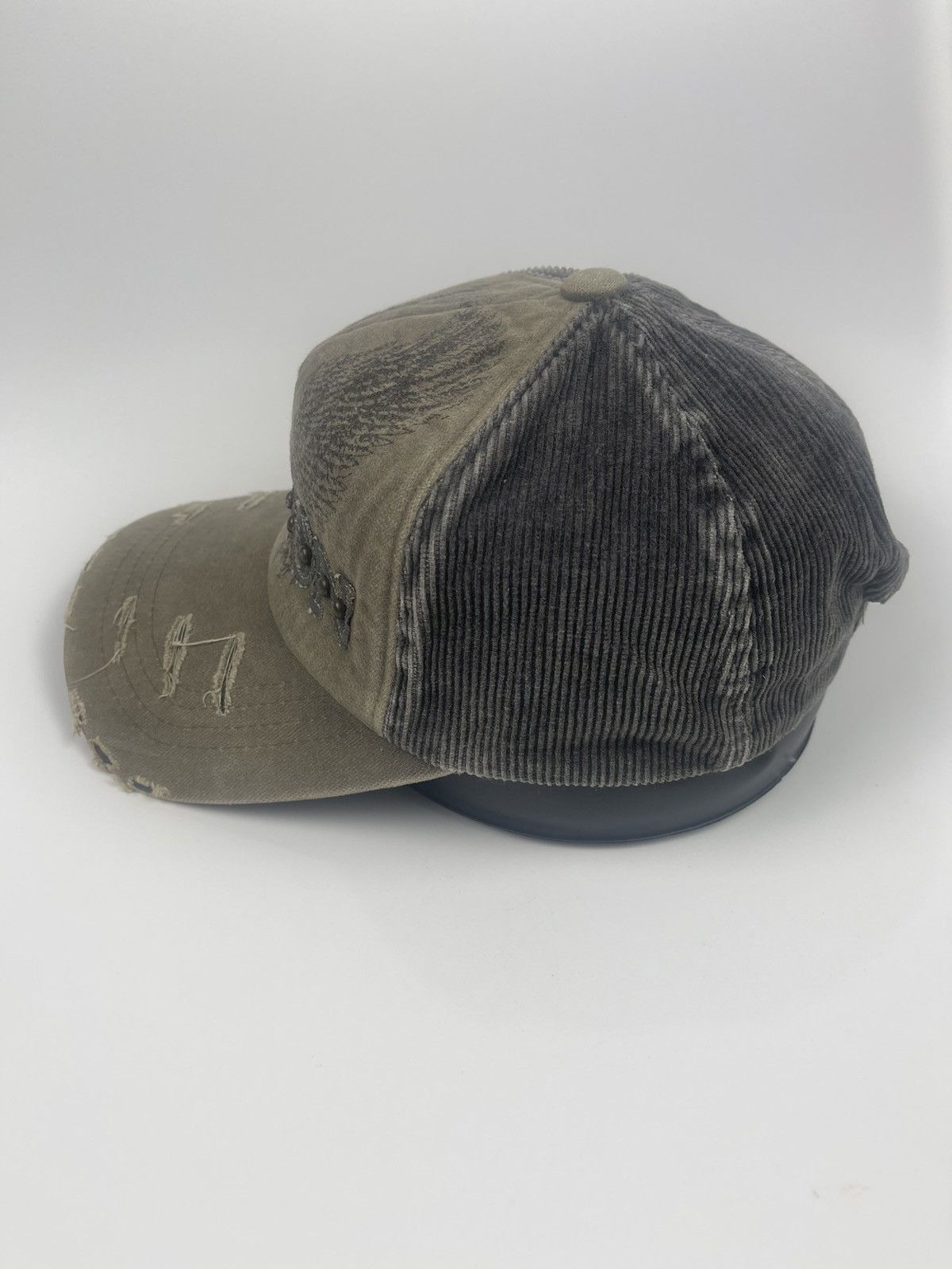 Japanese Brand Boston Coduroy Distressed Style Hat Cap Size ONE SIZE - 5 Thumbnail