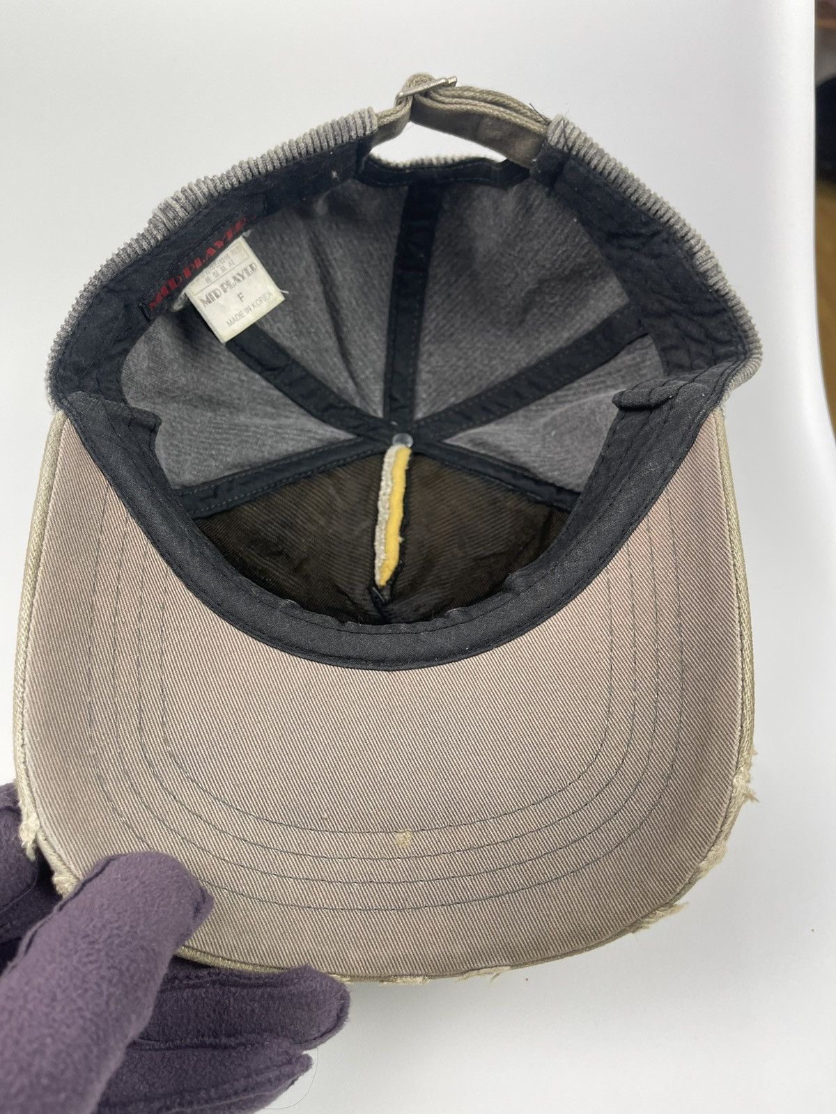 Japanese Brand Boston Coduroy Distressed Style Hat Cap Size ONE SIZE - 11 Thumbnail