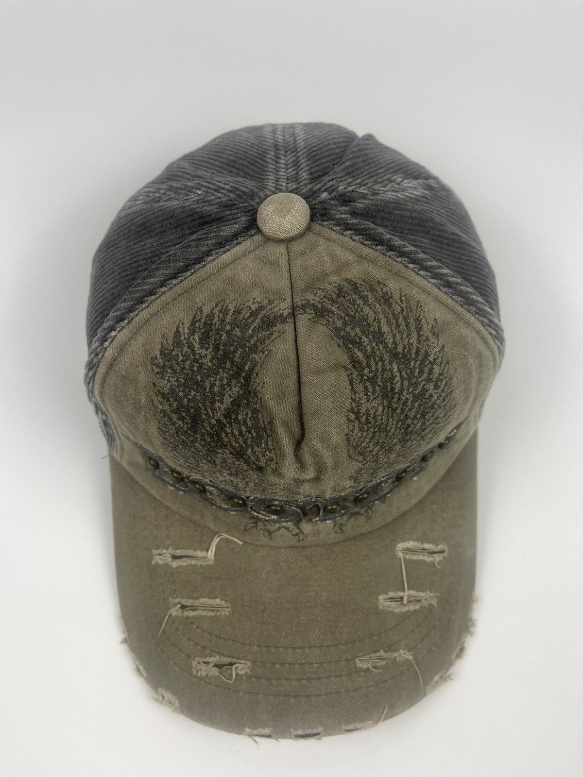 Japanese Brand Boston Coduroy Distressed Style Hat Cap Size ONE SIZE - 6 Thumbnail