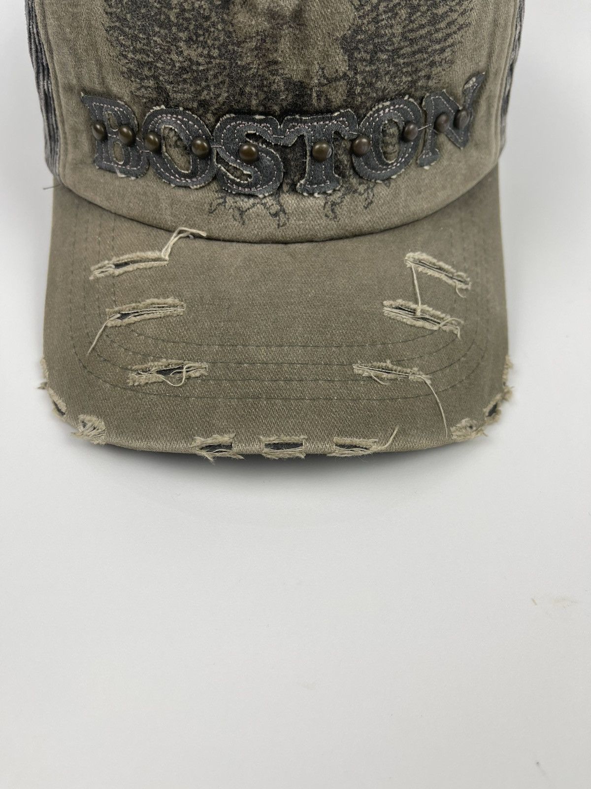 Japanese Brand Boston Coduroy Distressed Style Hat Cap Size ONE SIZE - 8 Thumbnail