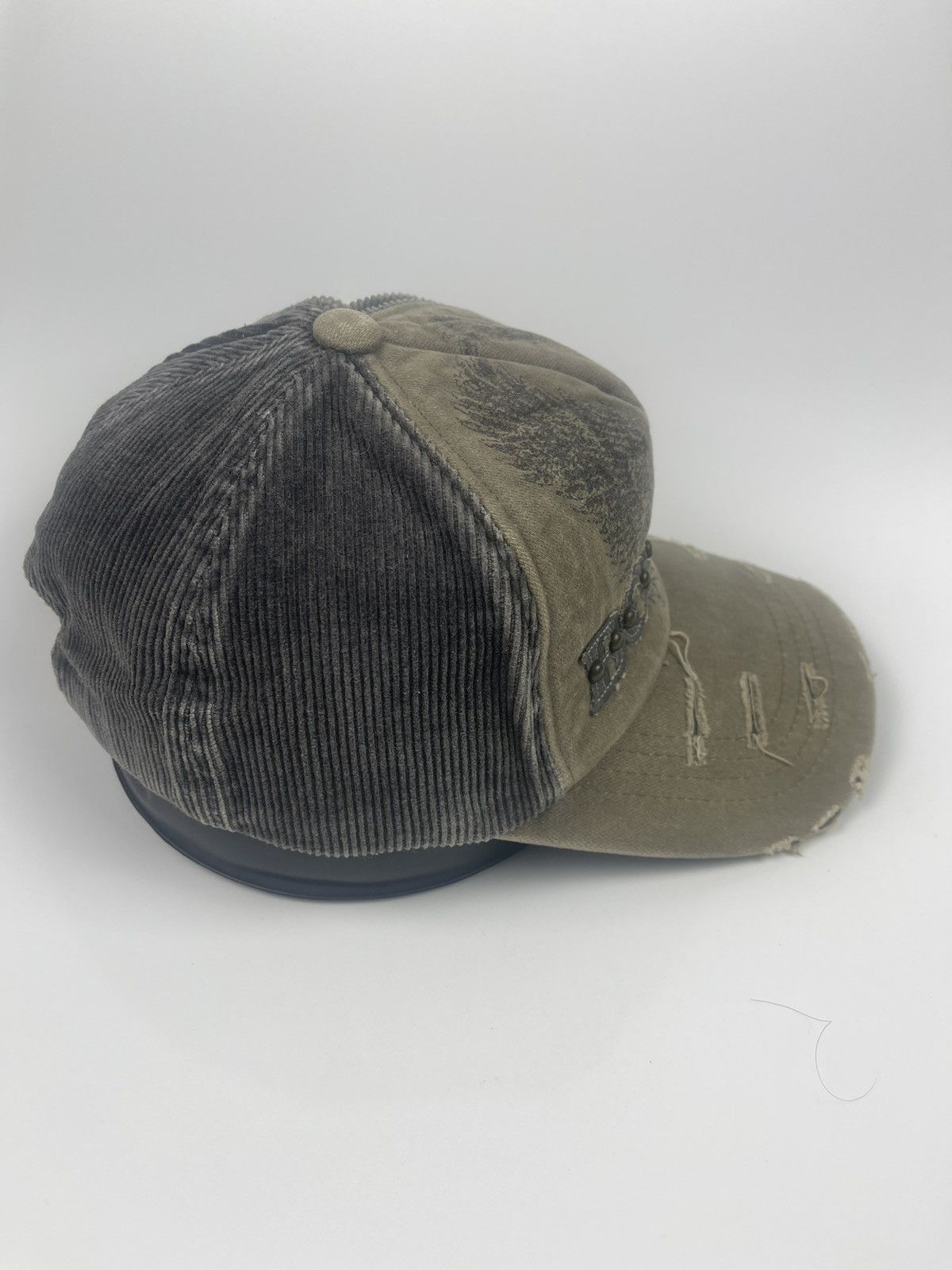 Japanese Brand Boston Coduroy Distressed Style Hat Cap Size ONE SIZE - 4 Thumbnail