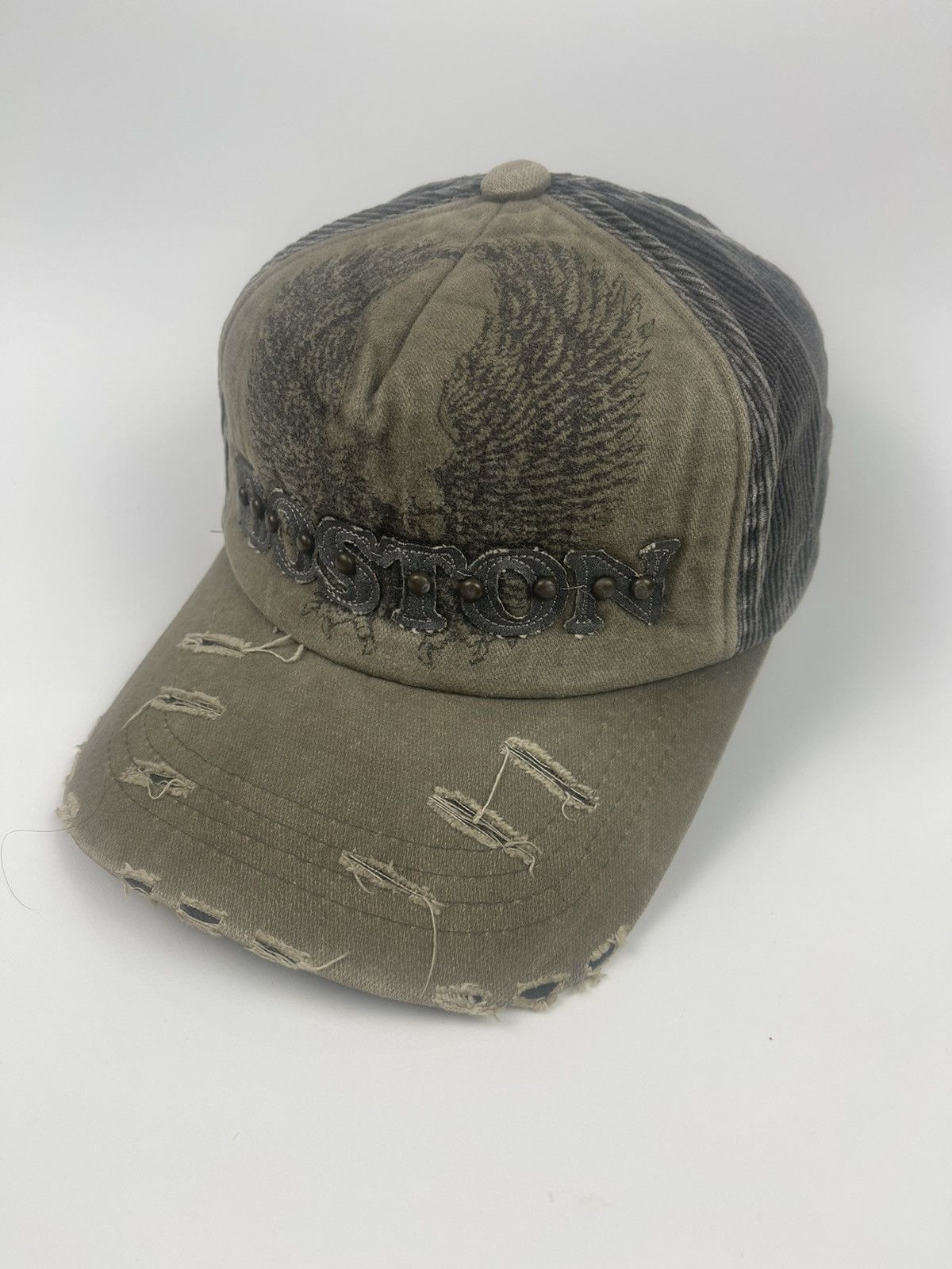 Japanese Brand Boston Coduroy Distressed Style Hat Cap Size ONE SIZE - 2 Thumbnail