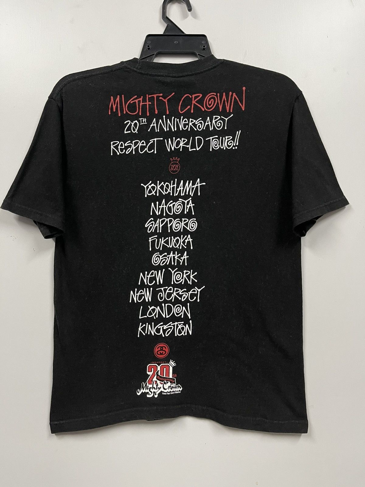 Vintage Vintage Stussy 20 Anniversary Mighty Crown T Shirt | Grailed