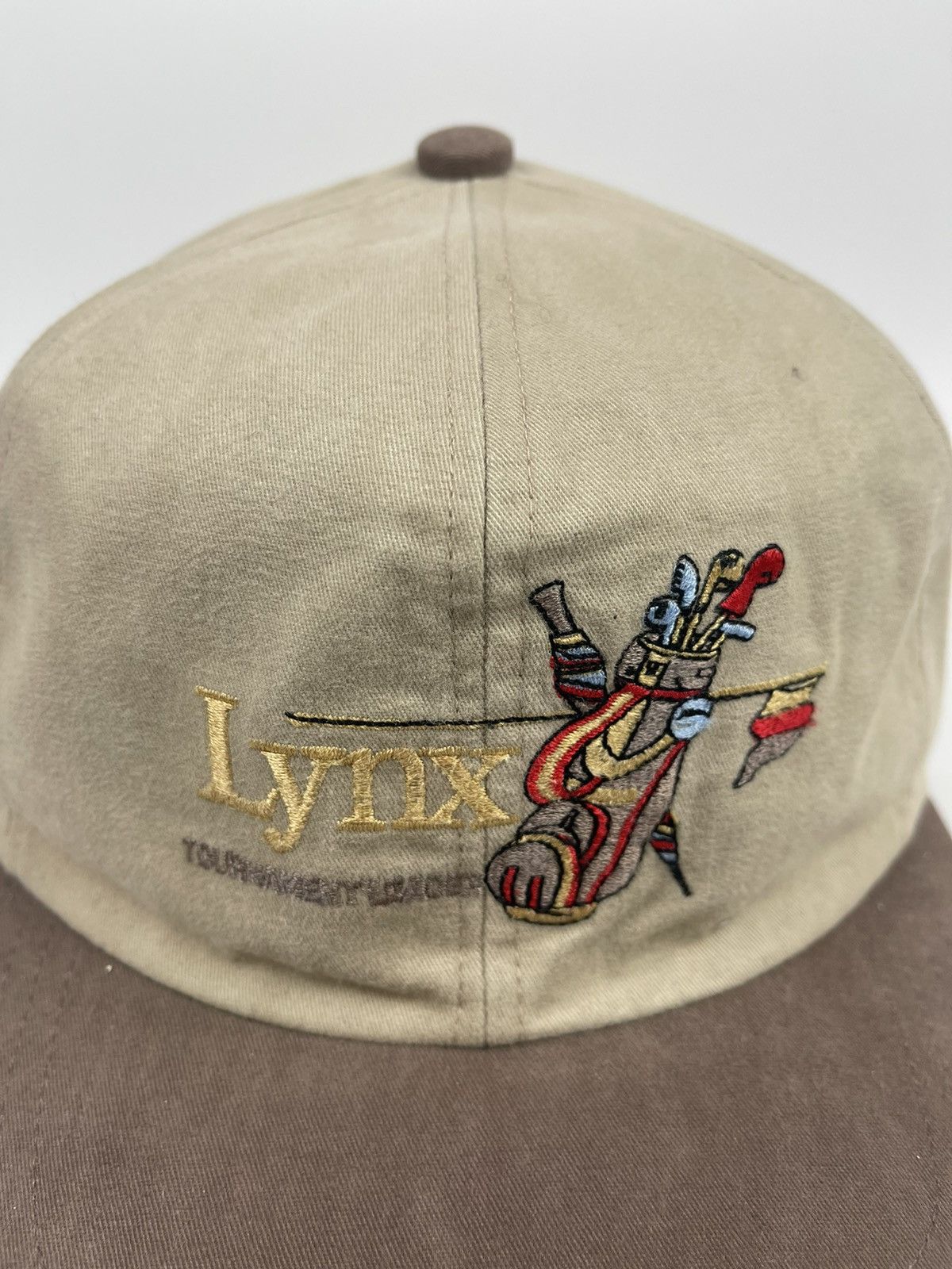 Japanese Brand Vintage Lynx Tournament Leader Golf Hat made in japan Size ONE SIZE - 6 Thumbnail