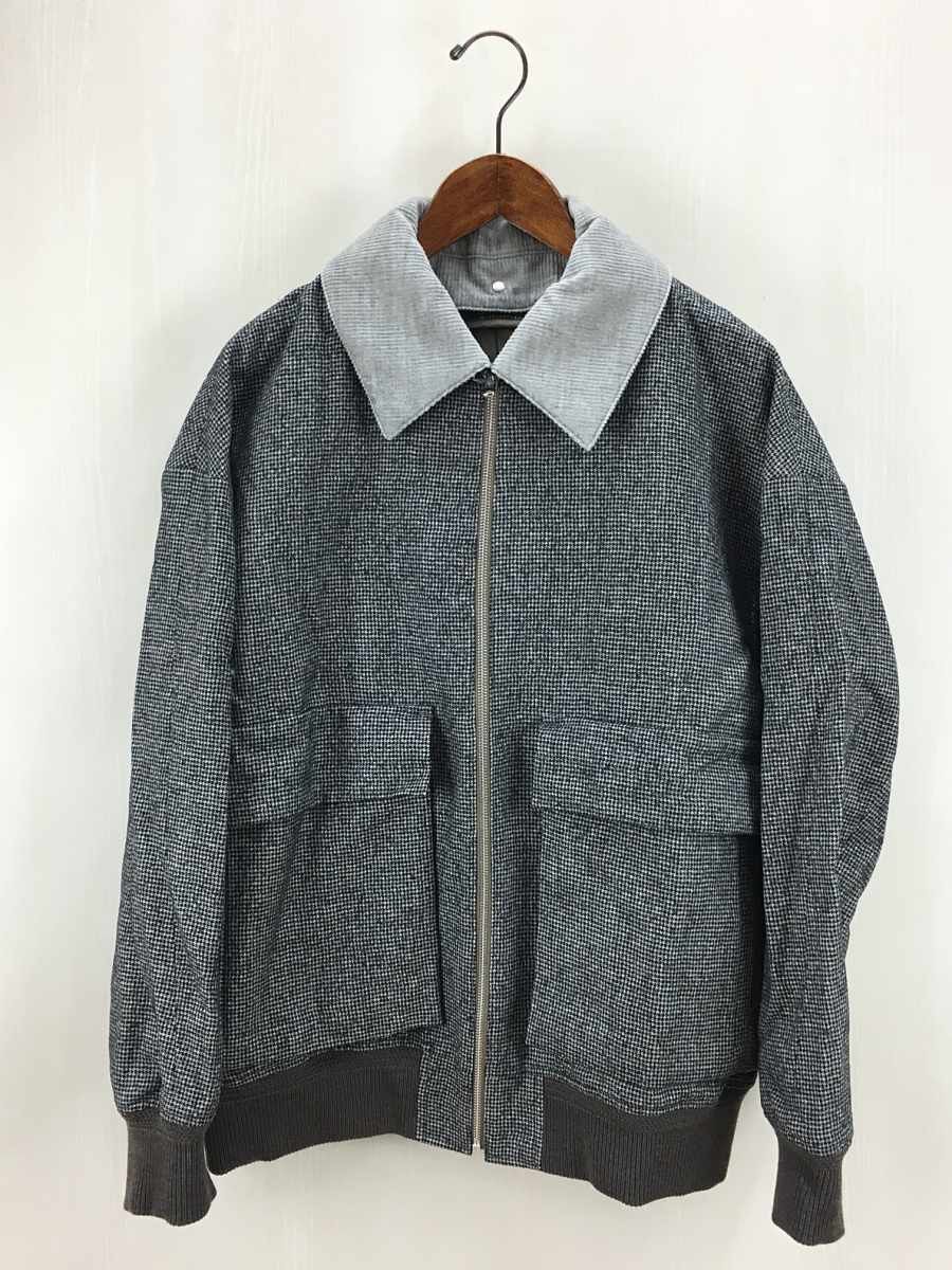 Phlannel tweed Harrington Bomber Jacket Harrington Jacket Black