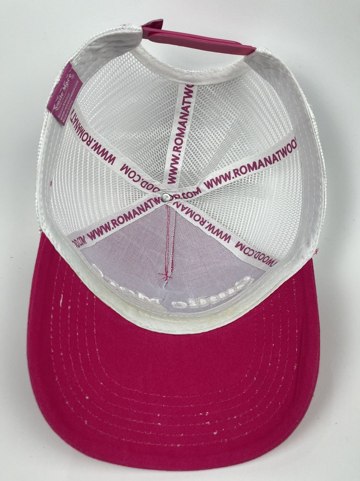Hat Club Smile More pink Trucker Hat Size ONE SIZE - 9 Thumbnail