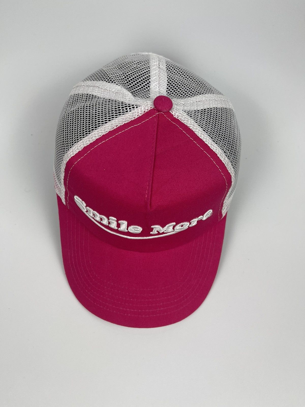Hat Club Smile More pink Trucker Hat Size ONE SIZE - 6 Thumbnail
