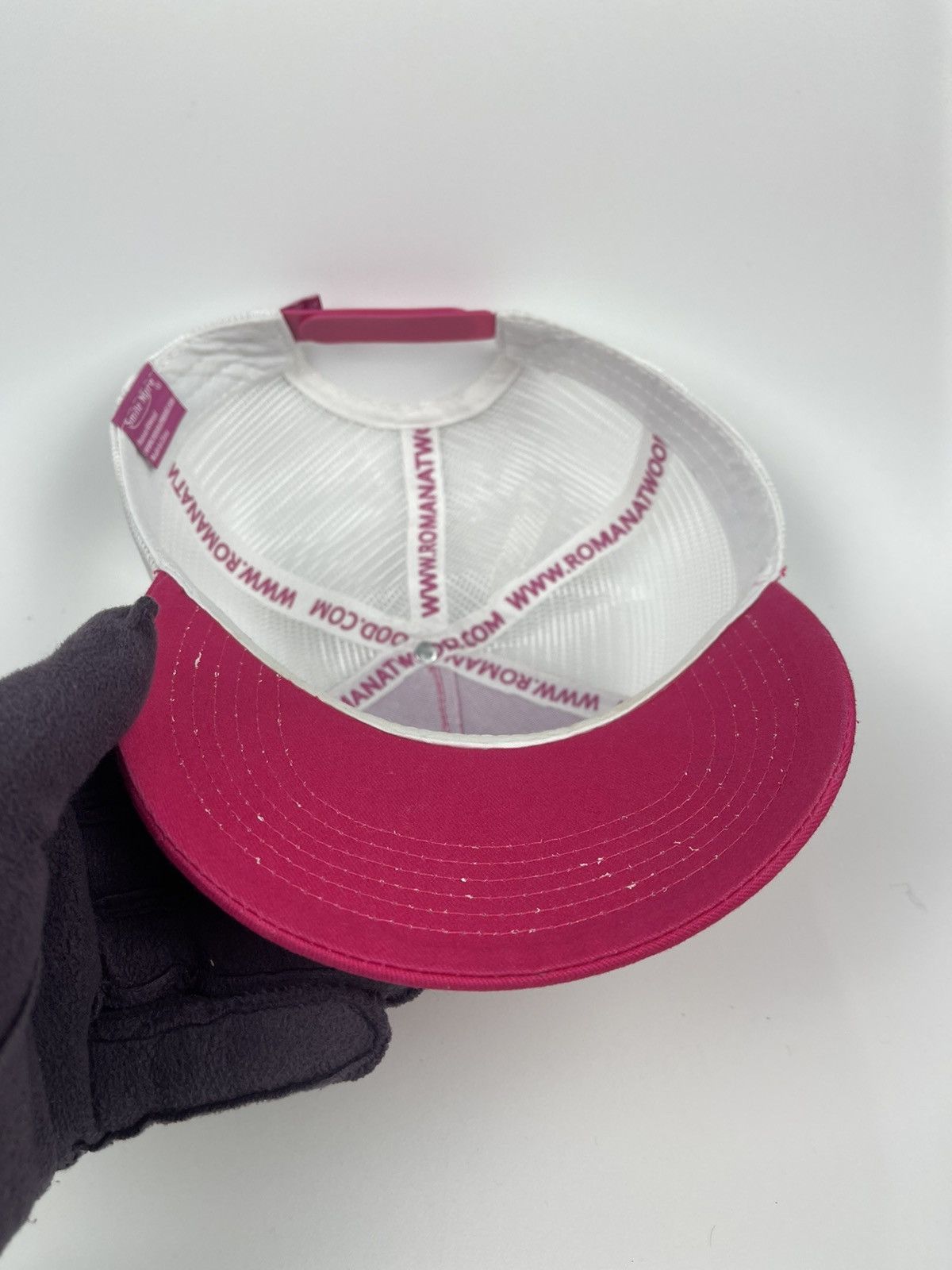 Hat Club Smile More pink Trucker Hat Size ONE SIZE - 10 Thumbnail
