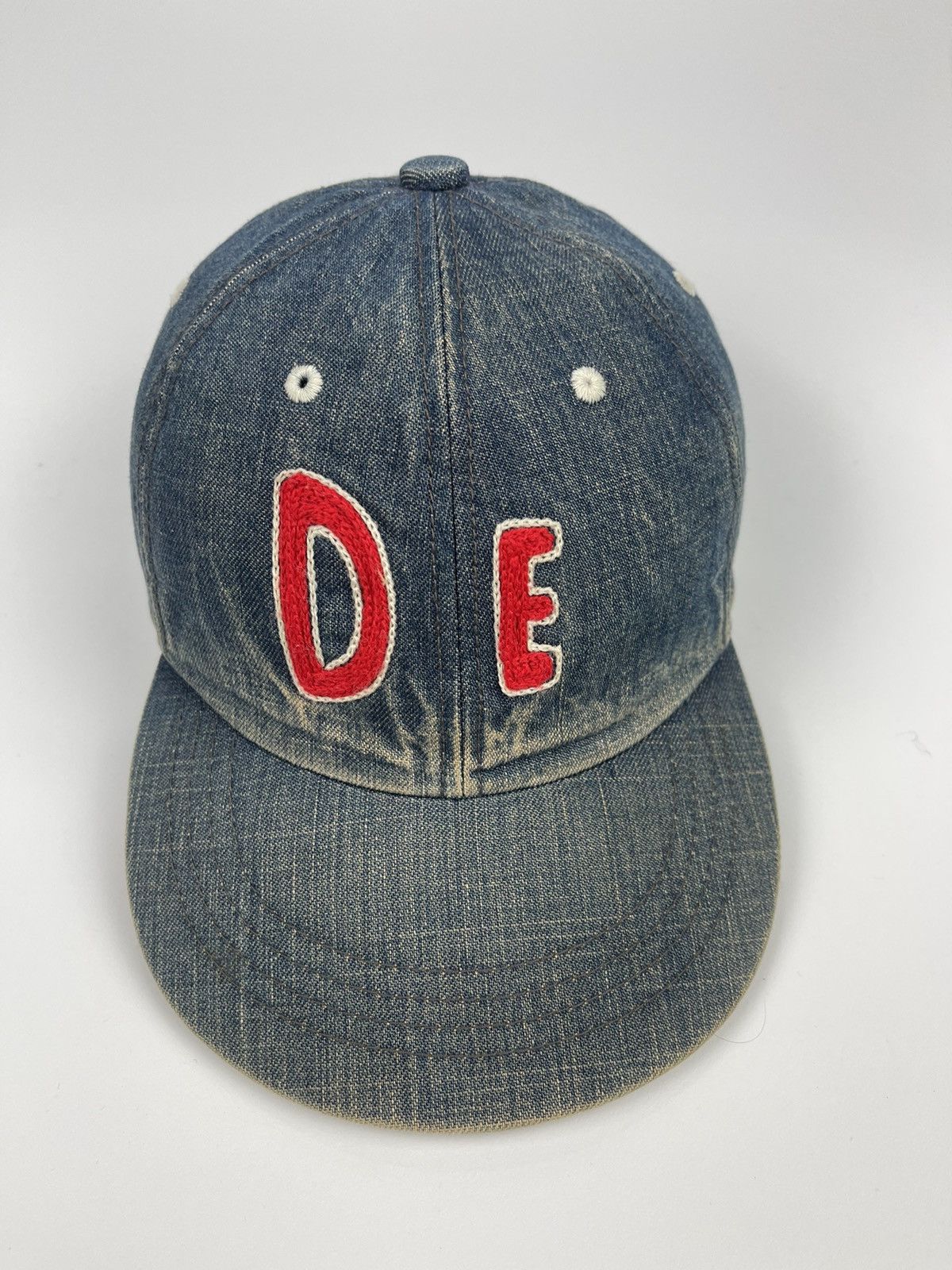Japanese Brand Vintage Denim & Dungaree Leather Adjustble Hat Size ONE SIZE - 1 Thumbnail