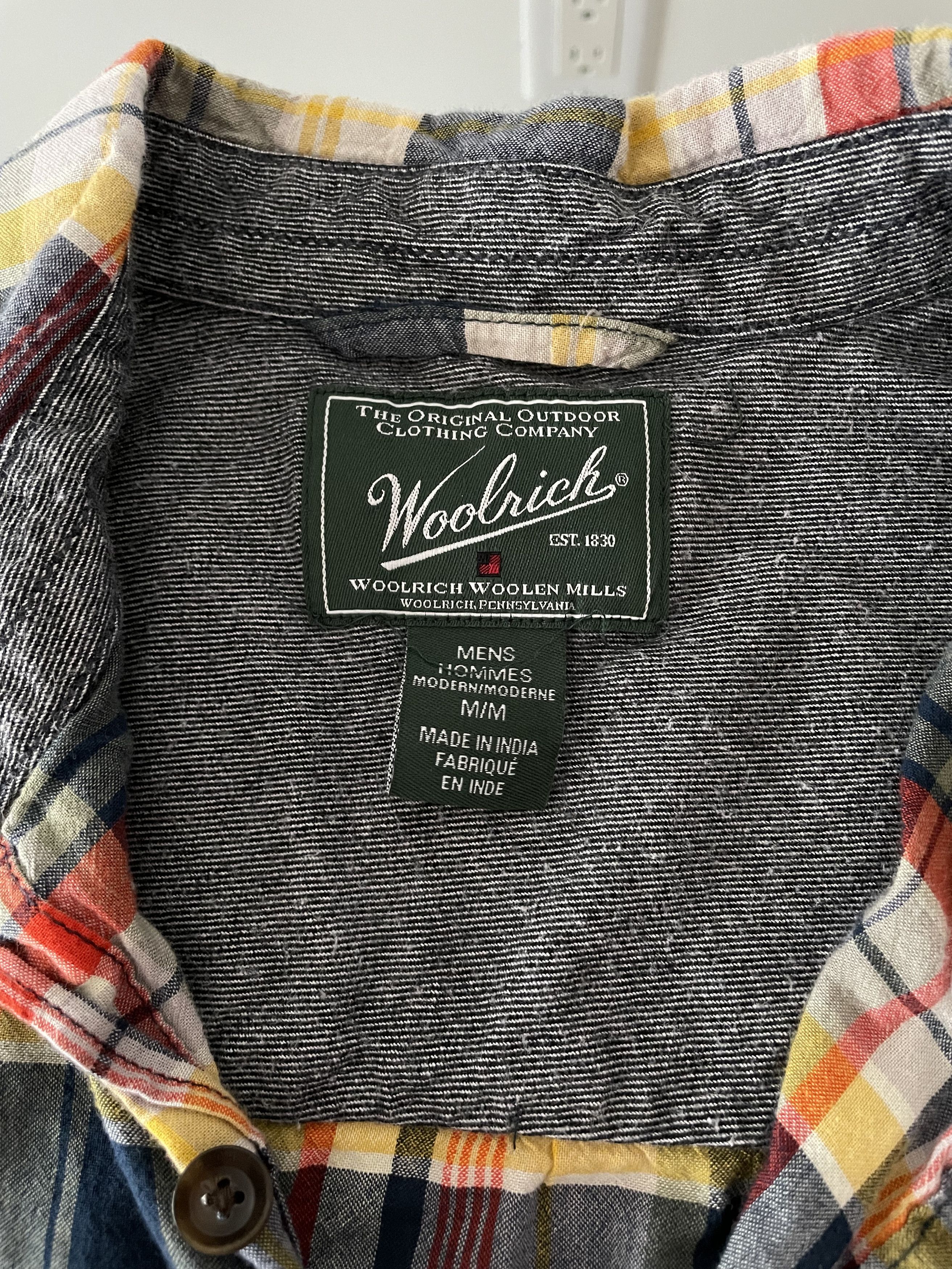 Woolrich Woolen Mills Woolrich Plaid Short Sleeve Button Up Size US M / EU 48-50 / 2 - 3 Thumbnail