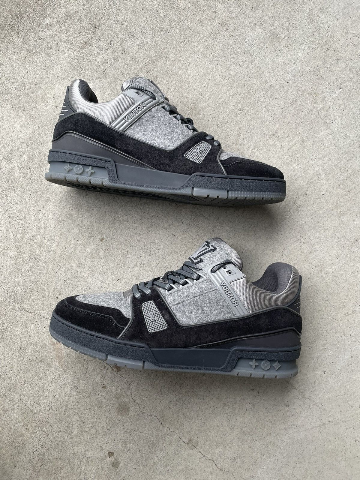 Louis Vuitton Louis Vuitton x Virgil Trainer Low “Grey” Pop Smoke