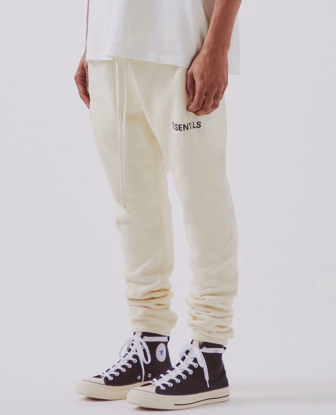 Pacsun 2018 OG Fear Of God Essentials Cream Sweatpants | Grailed