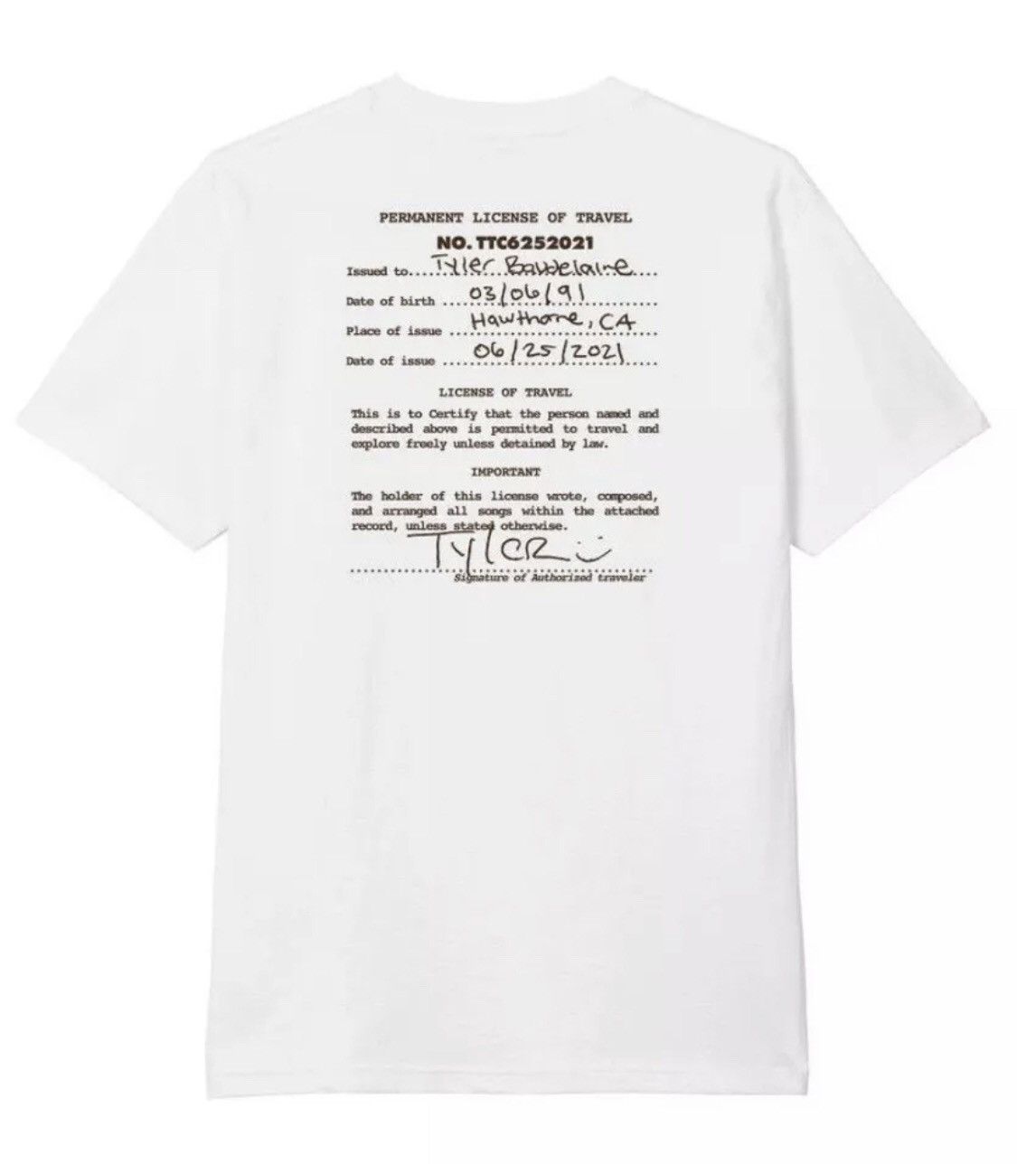 tyler, the cretor DTTG BOX SET 白TEE Lサイズ