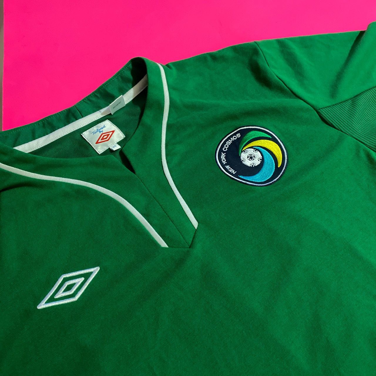 T-shirt Vintage Umbro New York Cosmos Vert #25 Taille 44 – Collectionneur